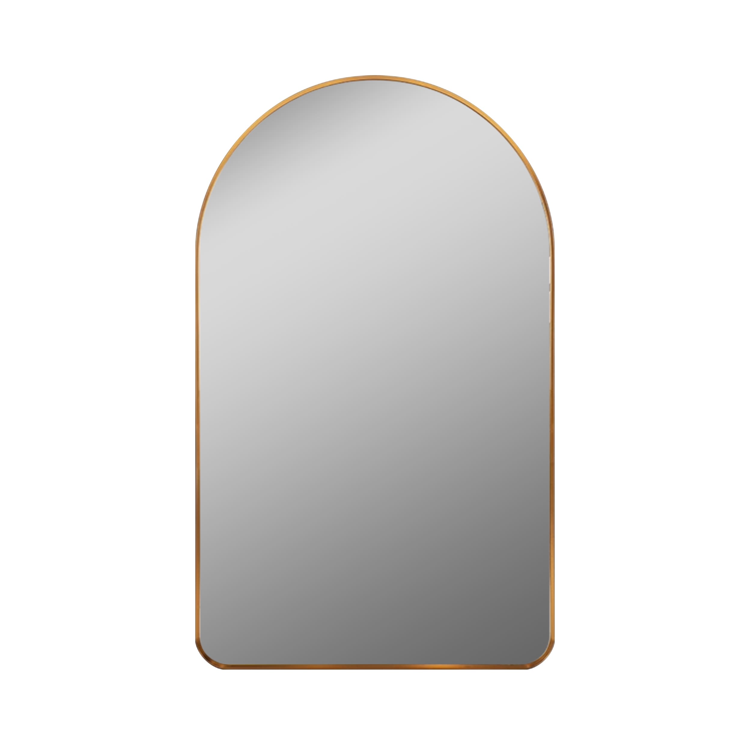 Decor Wonderland B803LK100 19.5-in x 39.5-in Framed Arch Bathroom Vanity Mirror ( Gold )