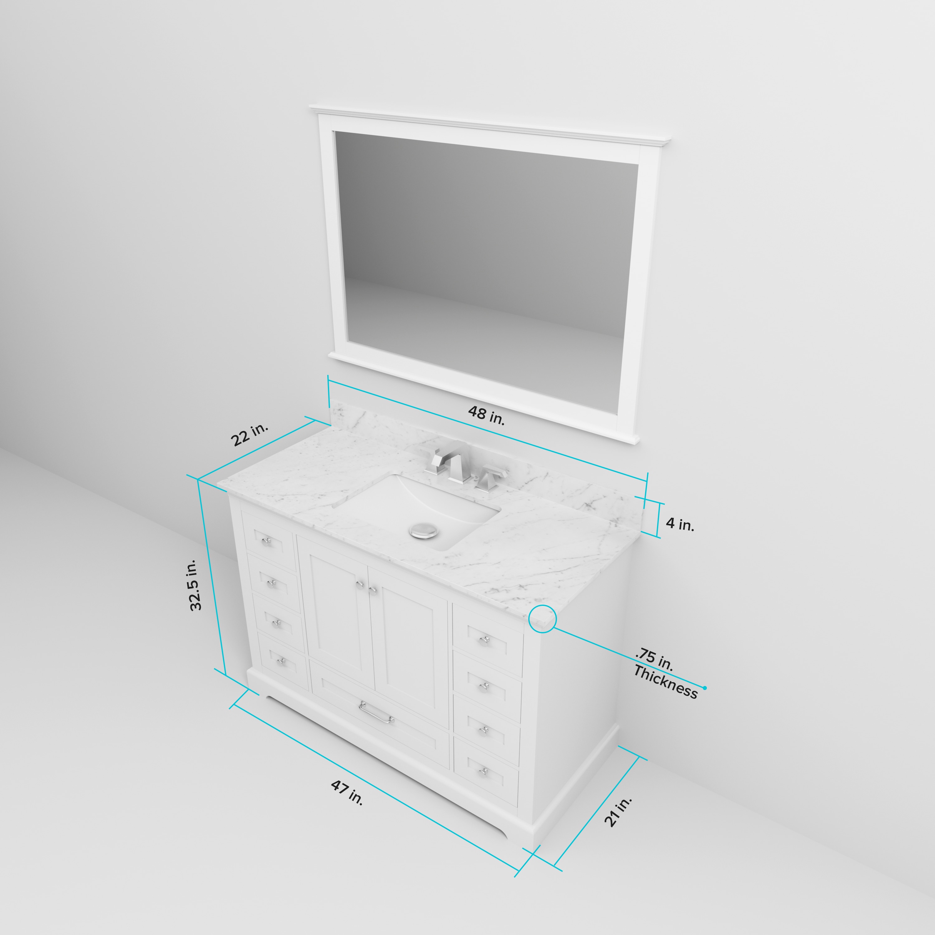 Lexora LVD48SA311 Bath-Vanity-Combo - View #10