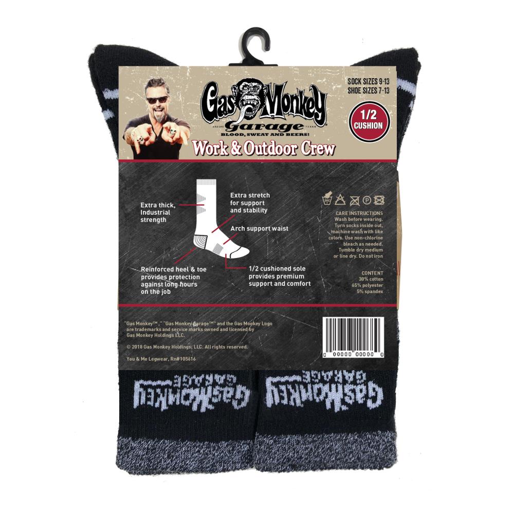 Gas Monkey Garage GMM10001C5-DGY1013 socks - View #3