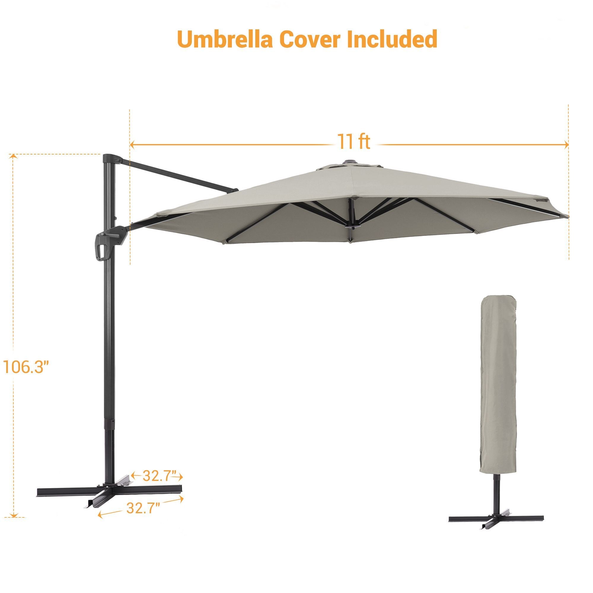 Sonkuki SD-NB11-GY Umbrellas-2 - View #6