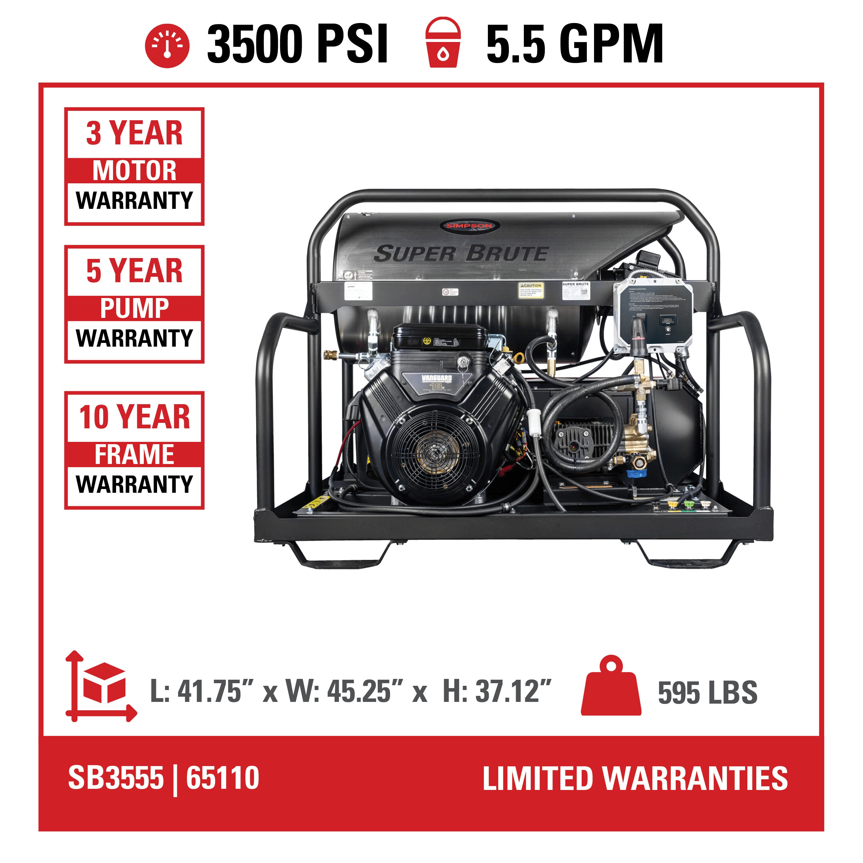 SIMPSON SB3555 Gas-Pressurewashers - View #10