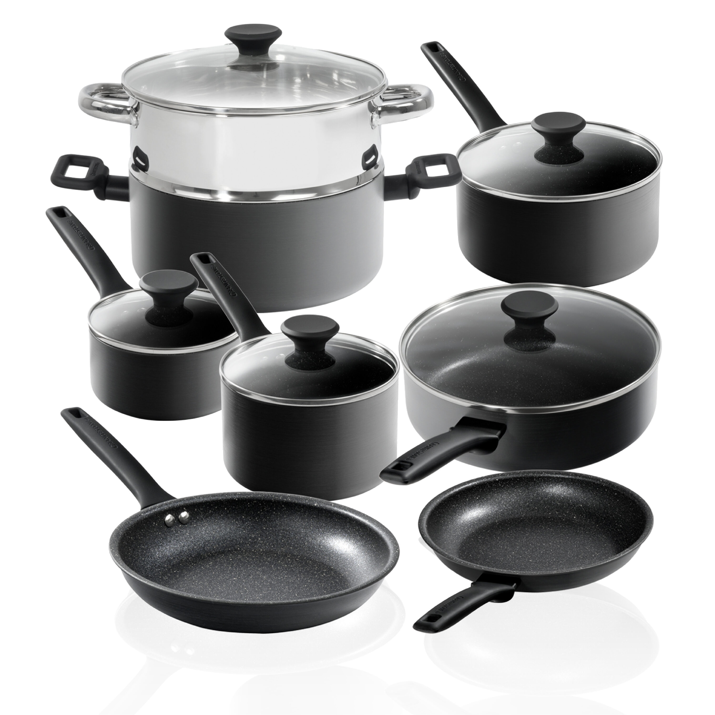GraniteStone Diamond GraniteStone Diamond Farmhouse 14.57-in Aluminum  Cookware Set with Lid