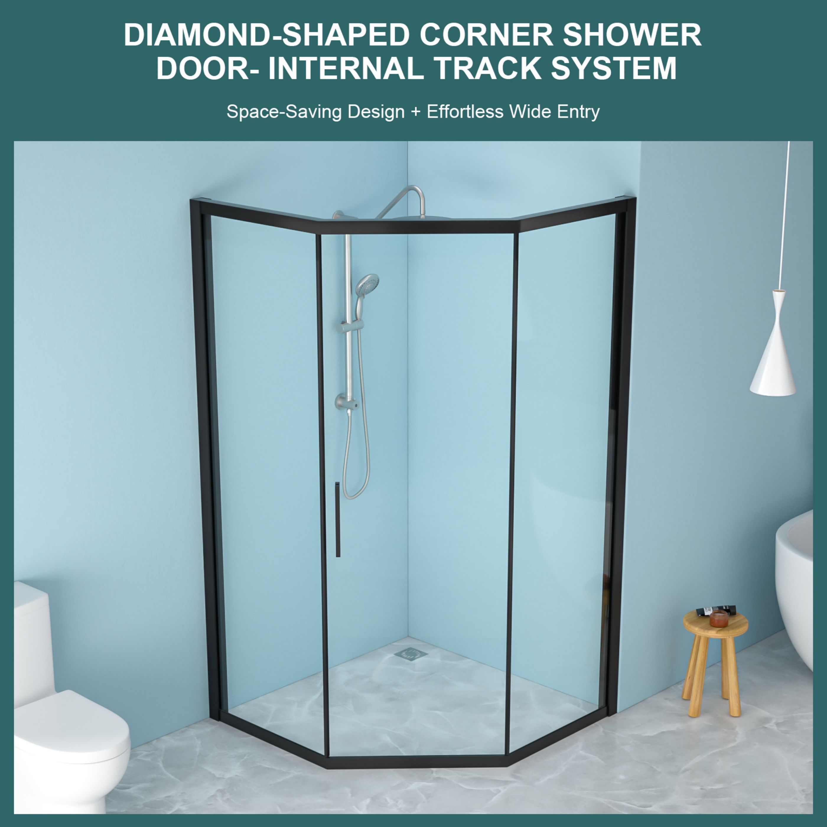 WELLFOR QPZ-TM26795 Shower-Doors - View #8