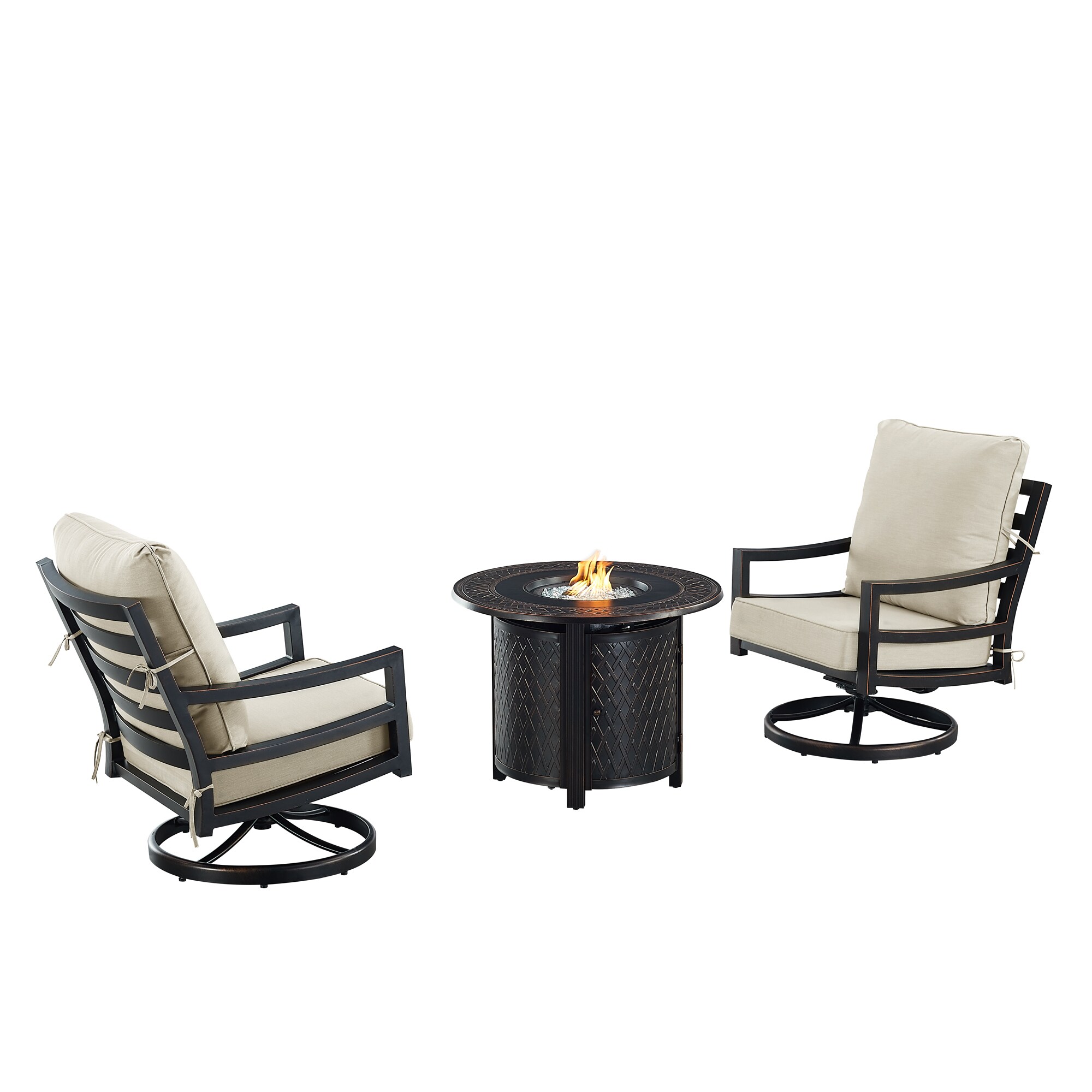 Oakland Living HUDSON2CHRITZLGCU Patio-Conversation-Sets - View #2