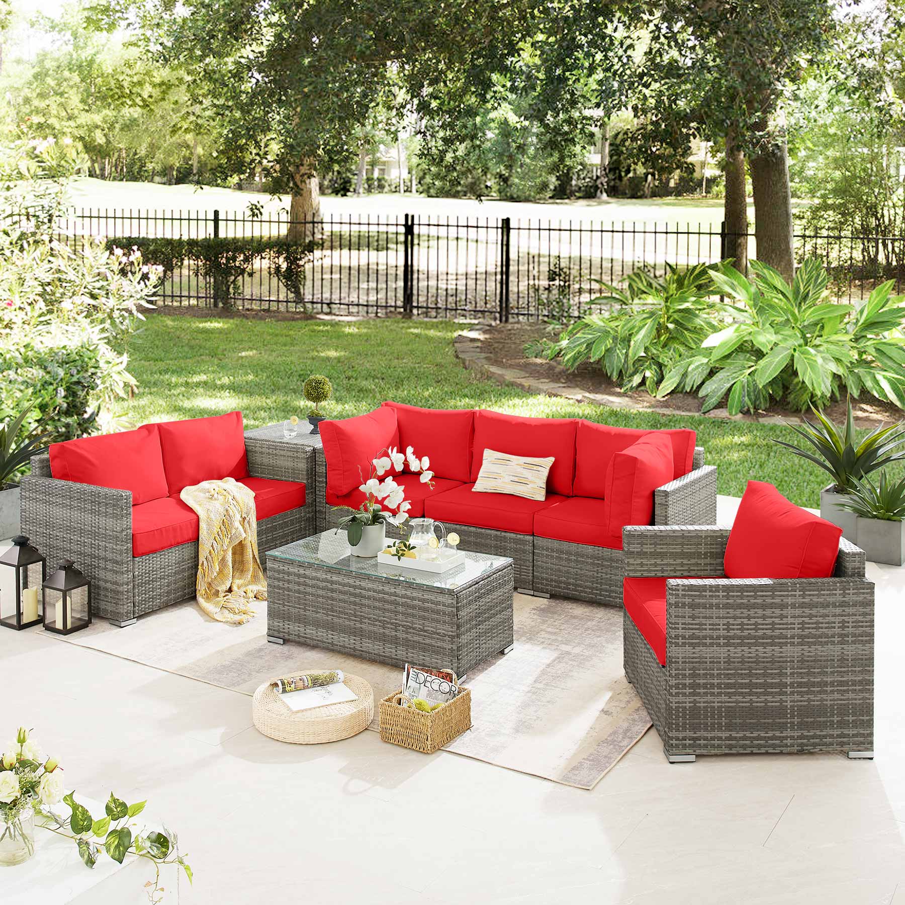 Tribesigns HO008-GYRD Patio-Sofas-Daybeds - View #2