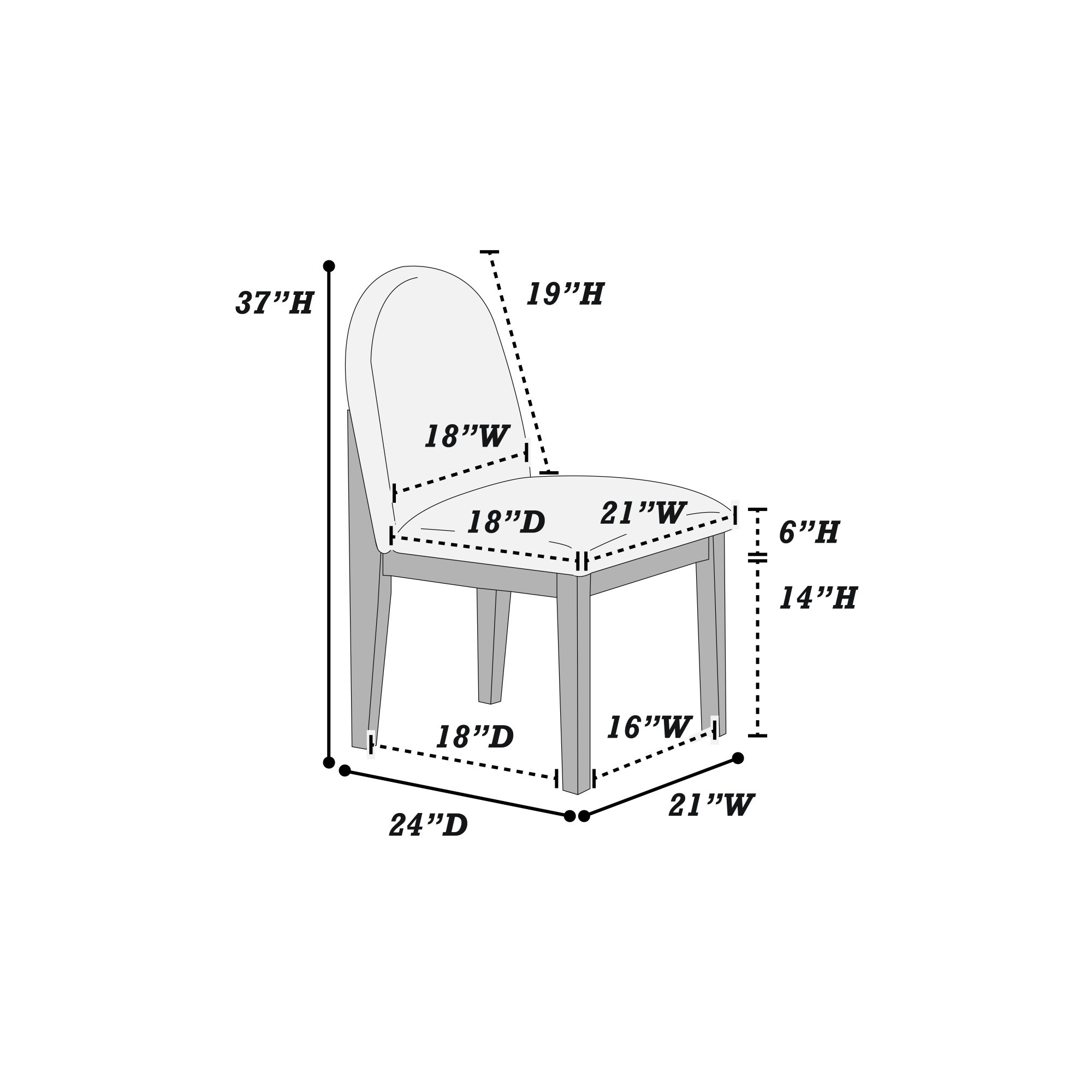 Clihome CL-ST1-BK700GR Dining-Sets - View #6
