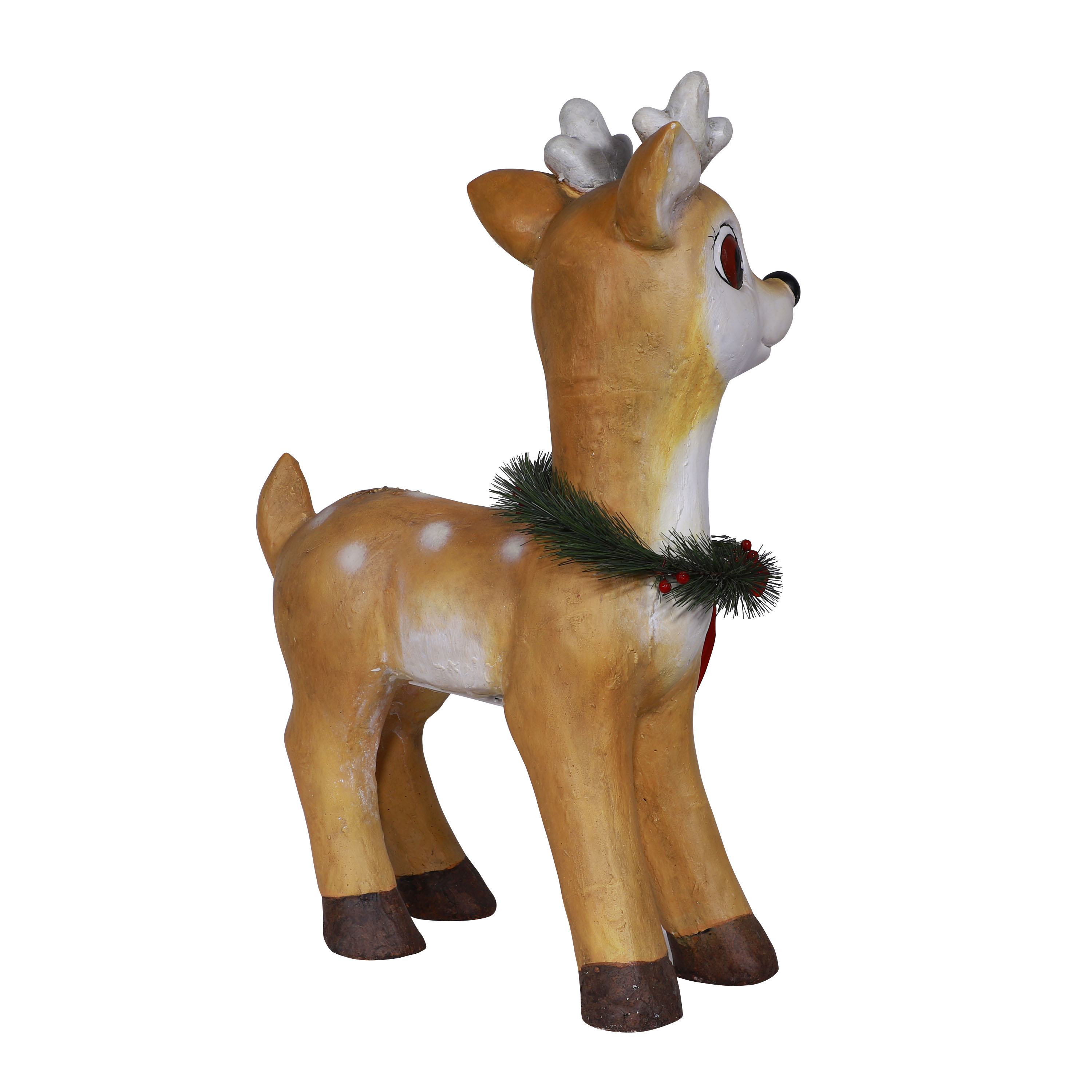 Alpine Corporation 23-in Lighted Decoration Reindeer Battery-operated ...