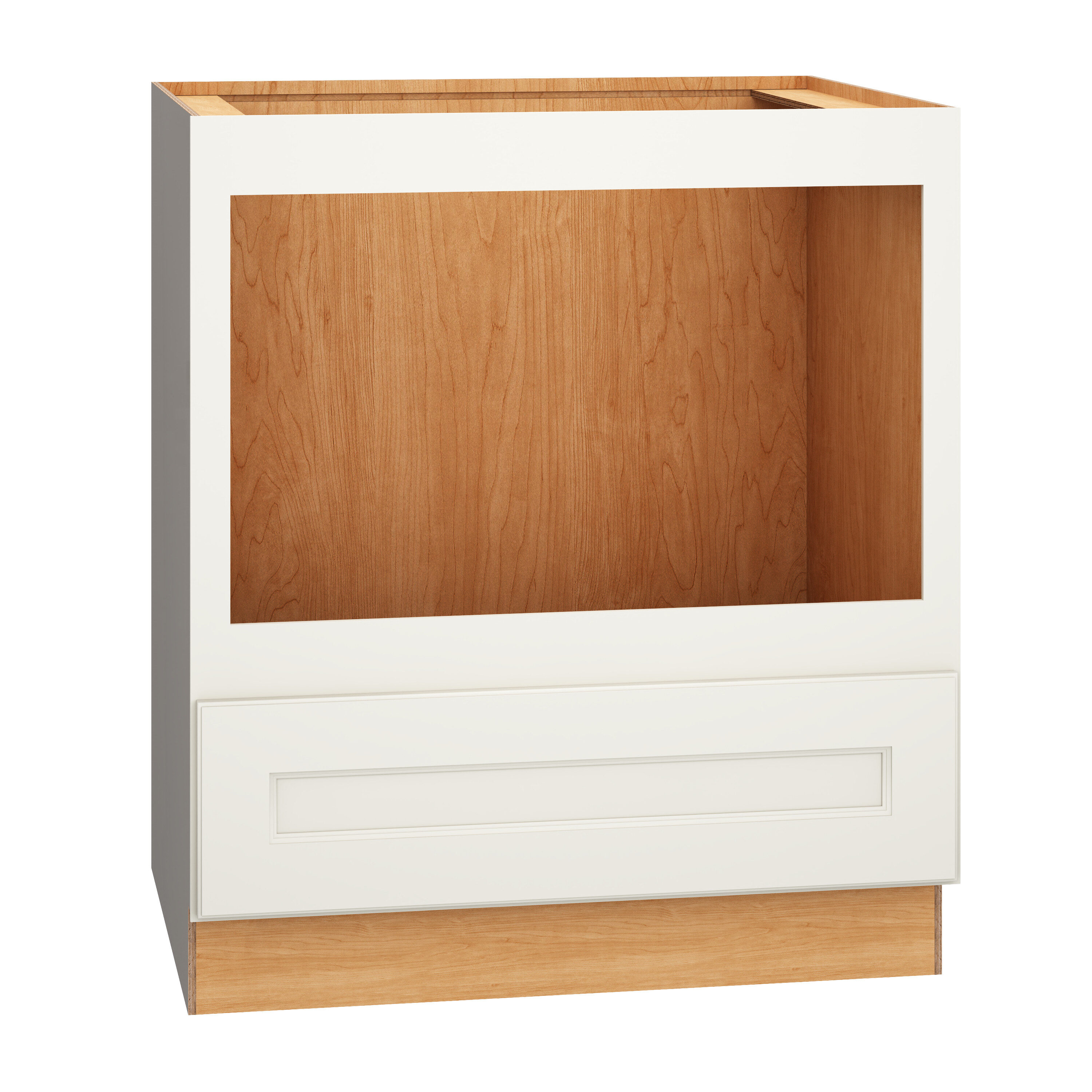 Diamond Express Macaulay 18-in W x 34.5-in H x 24-in D White 1-Drawer Pull-out Wastebasket Base Fully Assembled Plywood Cabinet (Recessed Panel Square Style)