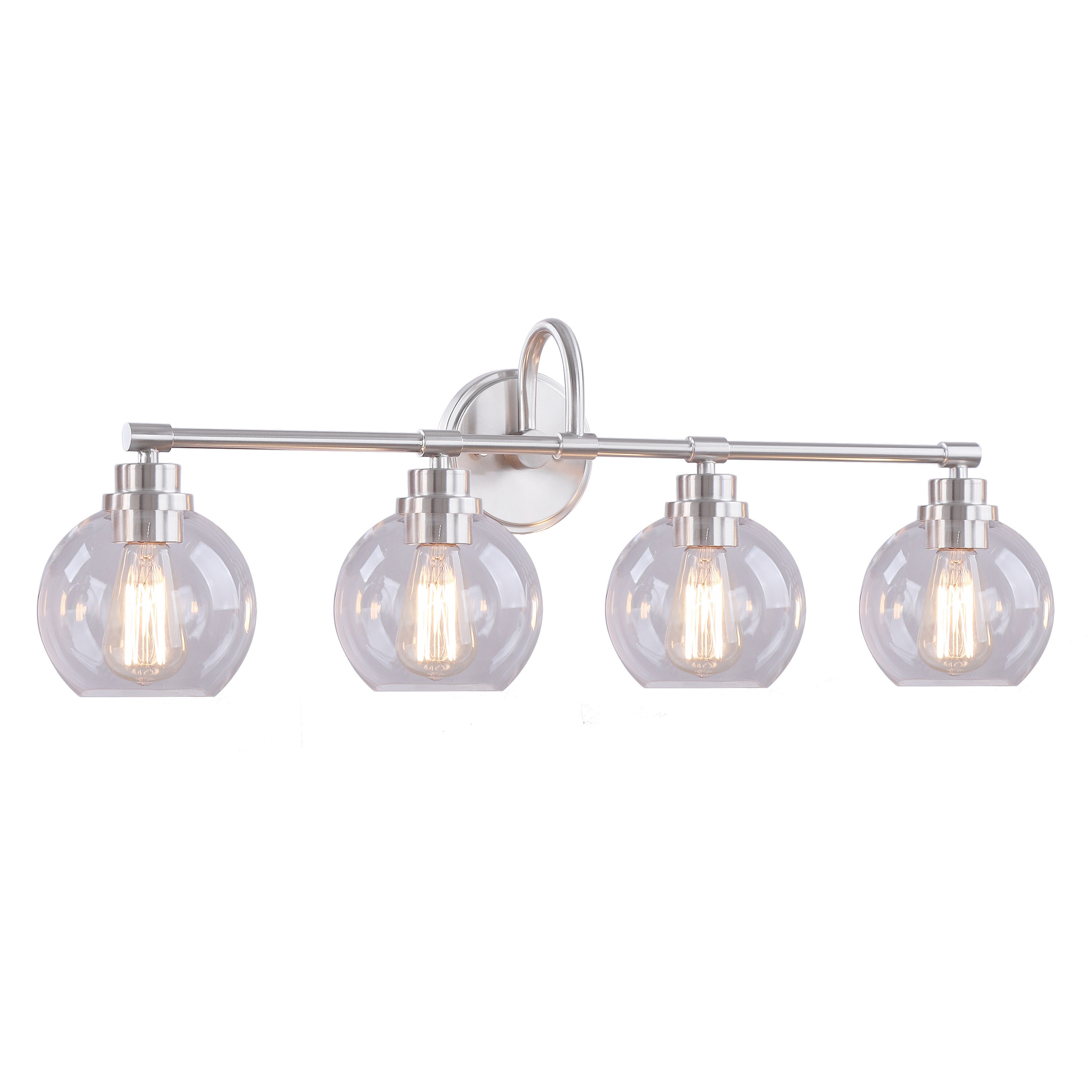 Aspen Creative Corporation 62316 32-in 4 -Light Brushed Nickel Transitional Vanity light