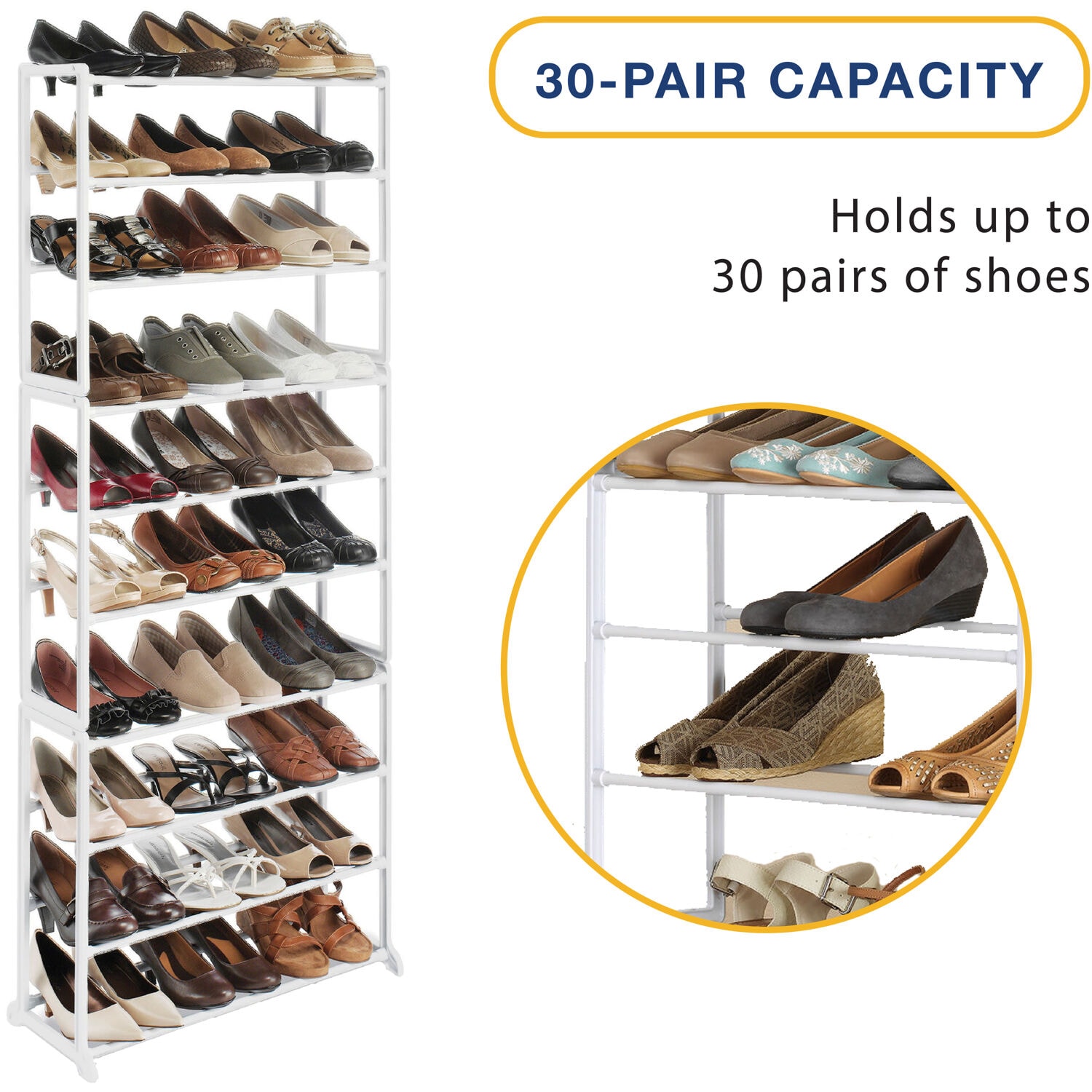 Whitmor 6780-3048-WHT Shoe-Racks - View #5