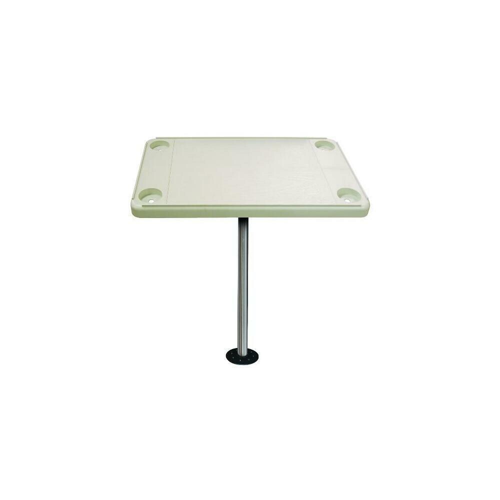  JIFM092 JIF Marine DSH-KF Rectangular Pontoon Boat Tables- Ivory
