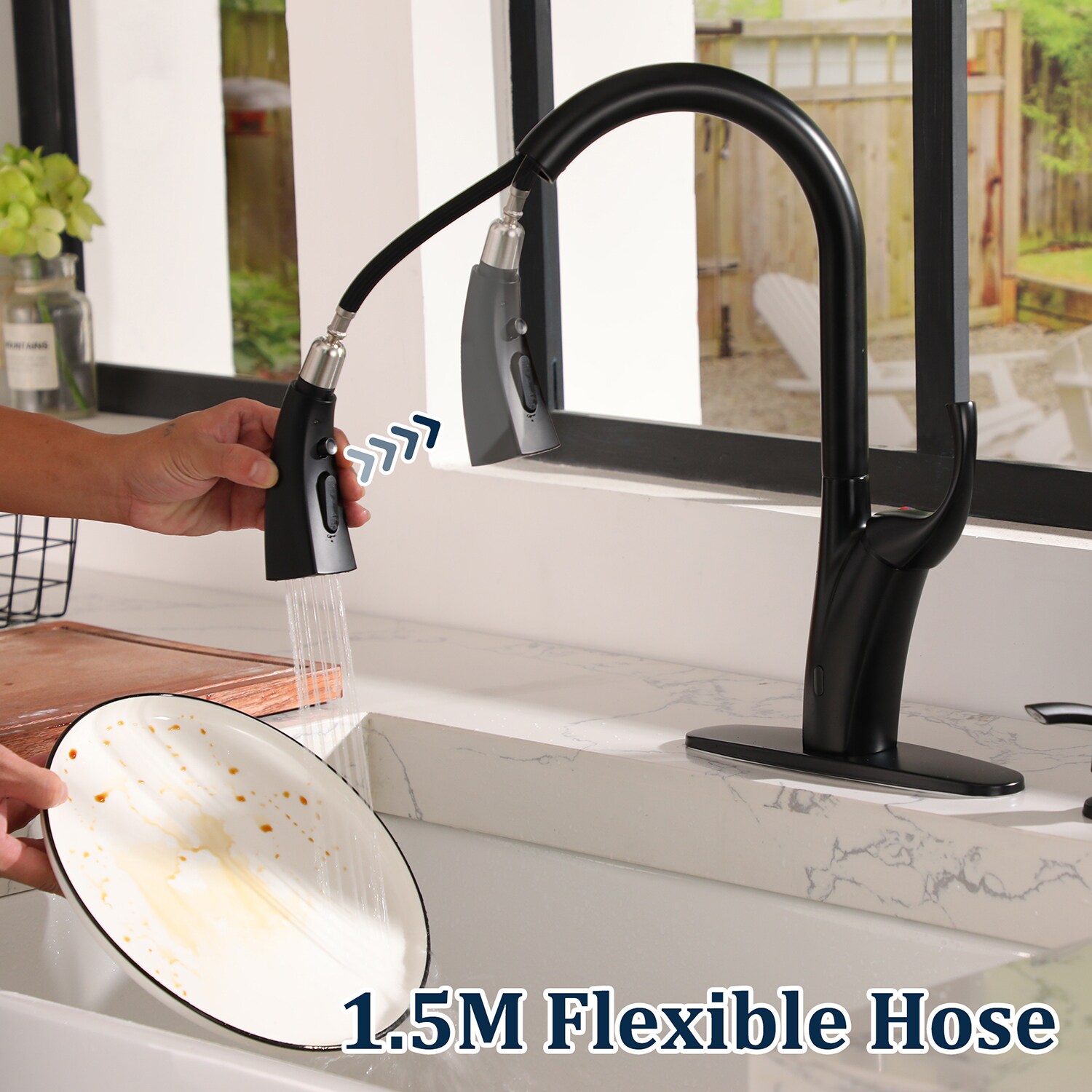 Mondawe MD-D47-MB Kitchen-Faucets - View #2