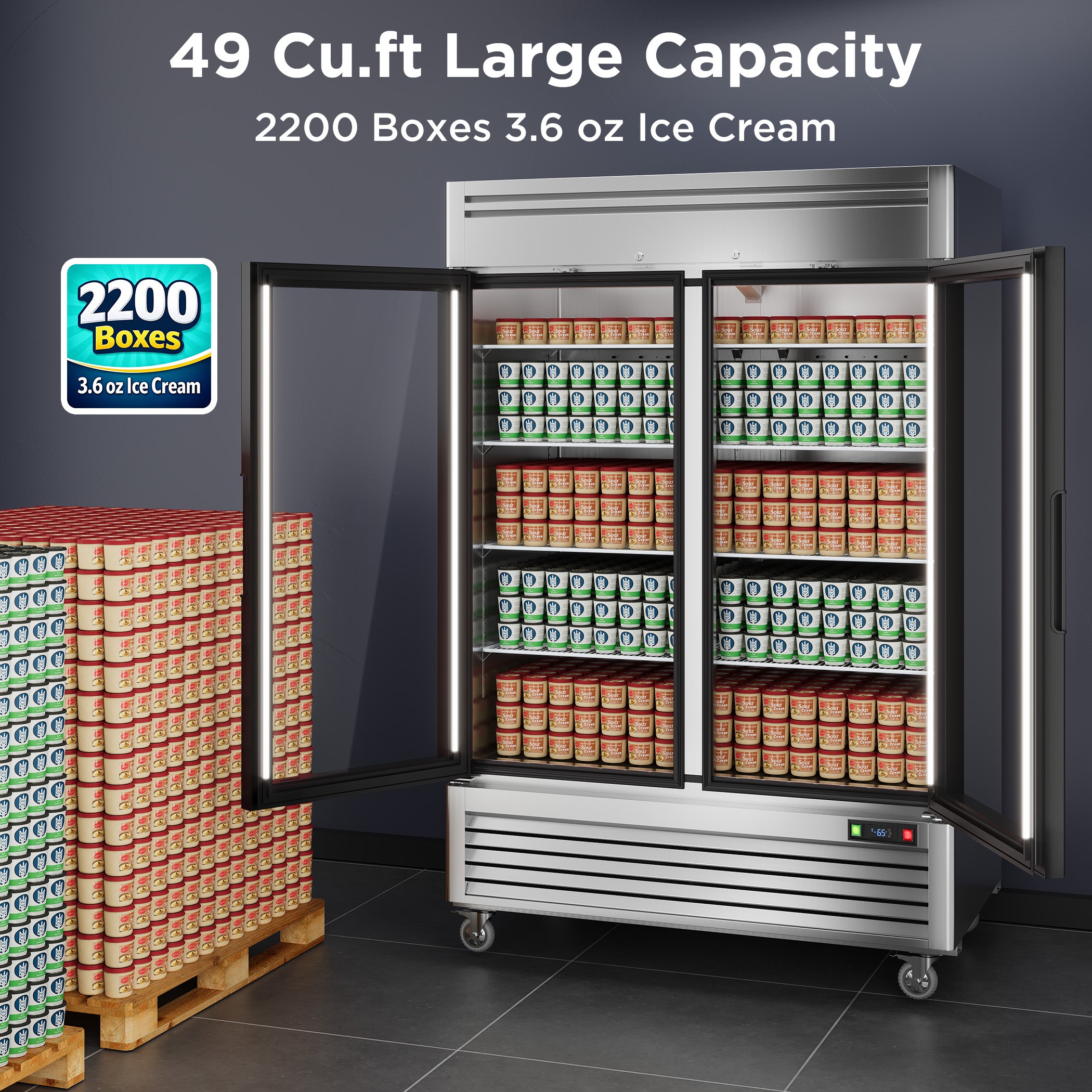 Coolake MF-49G Commercial-Freezers - View #3
