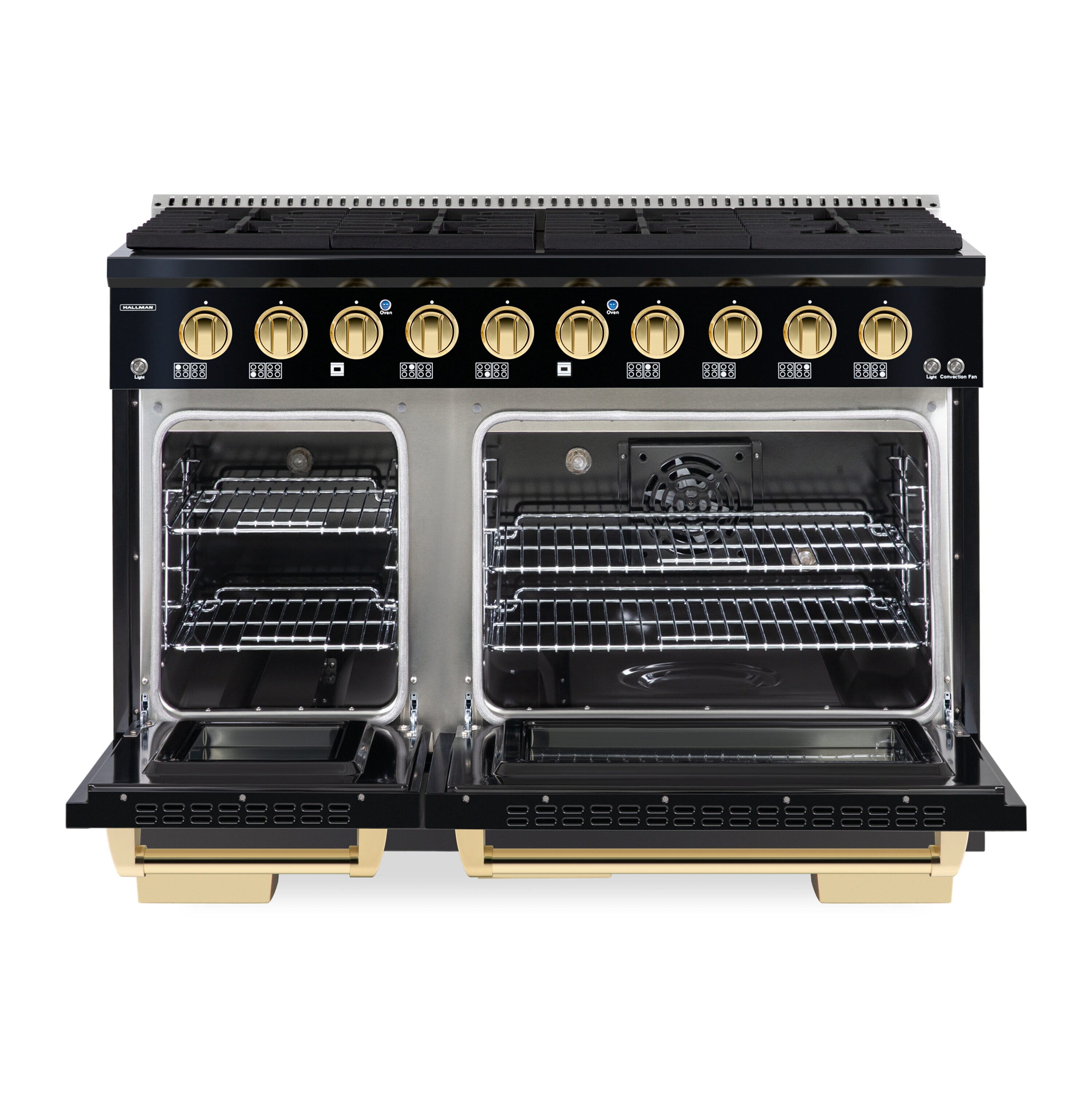Hallman HBRG48BSGB Double-Oven-Gas-Ranges - View #5