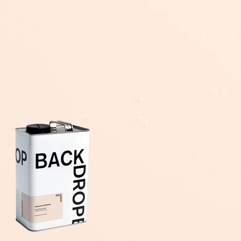 BACKDROP BD255300401 Semi-gloss HARAJUKU MORNING Light pink with a hint of peach Enamel ( 1-gallon )