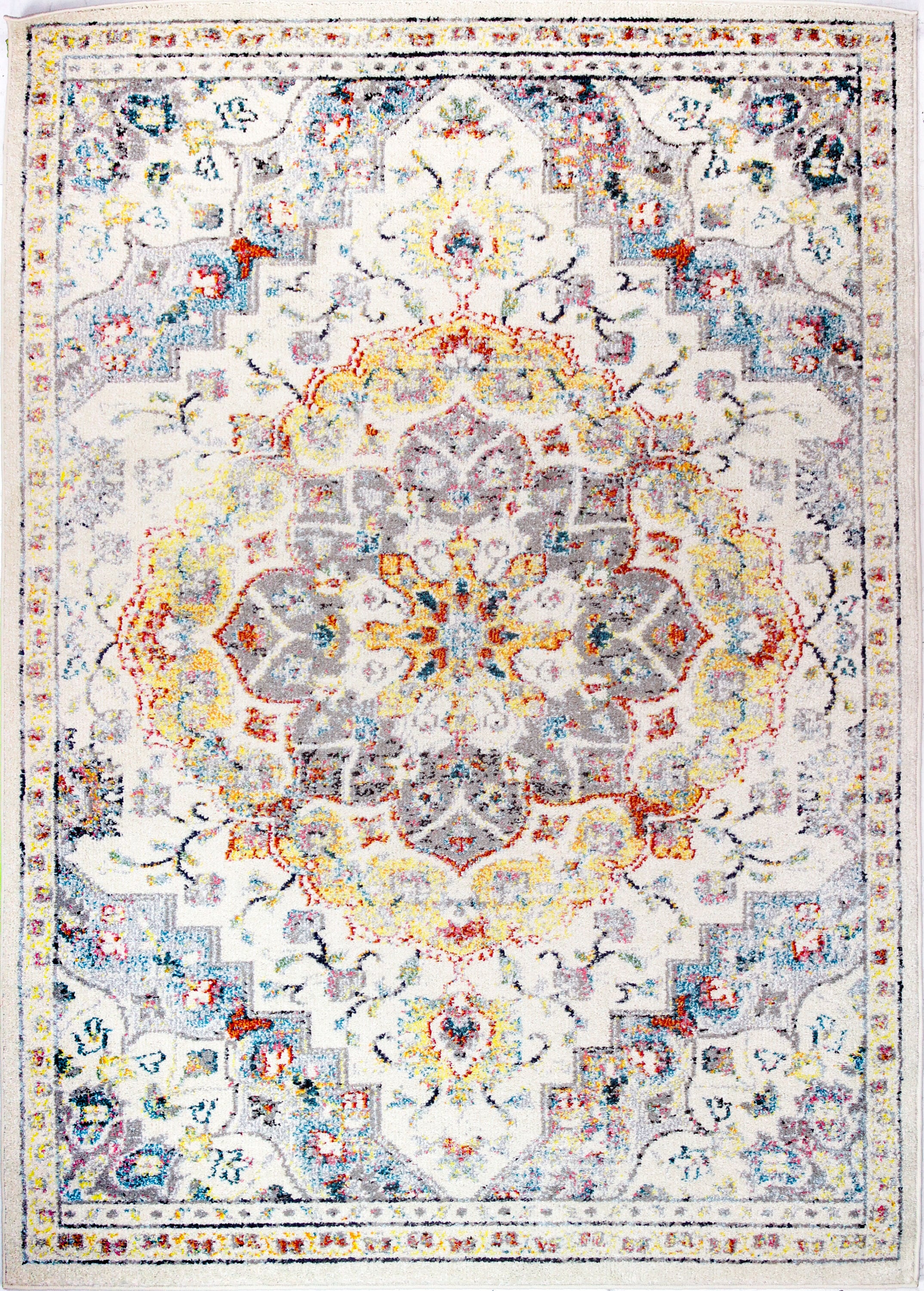 Bashian 649652297576 9 X 12 (ft) Ivory Indoor Floral/Botanical Oriental Area Rug