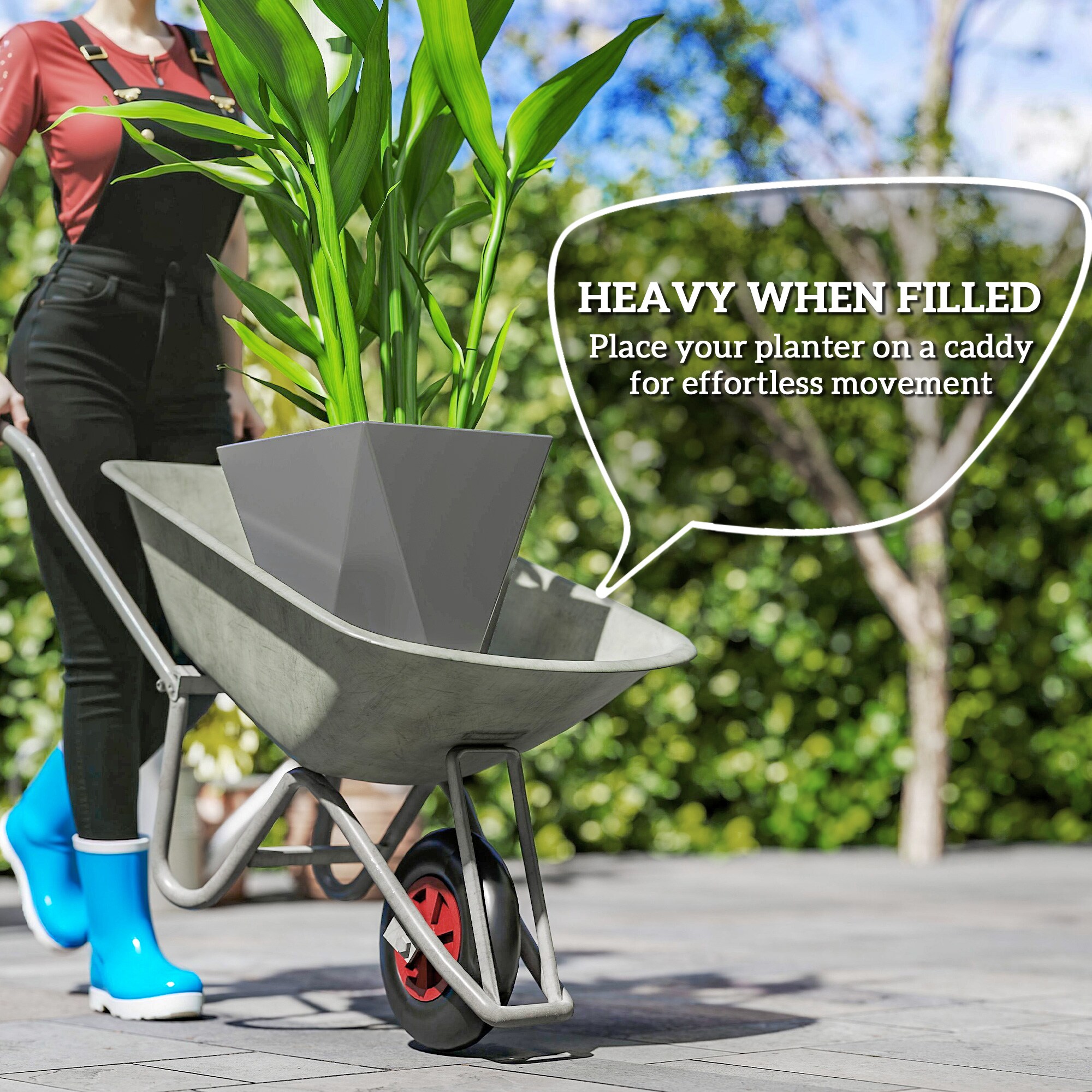 Outsunny 84H-109V01GY Planter-Window-Box - View #4