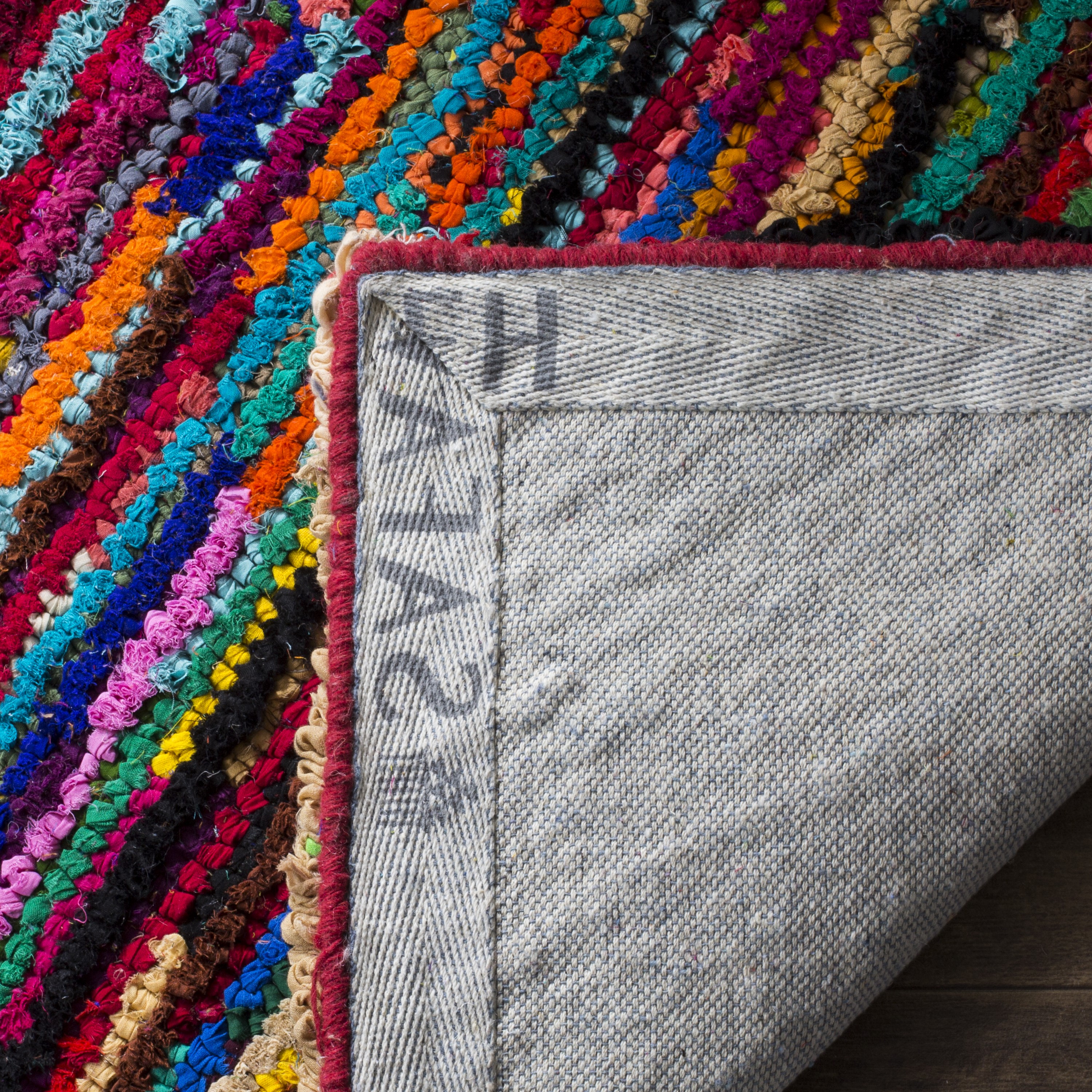 Hand-Tufted Multicolor Wool Rectangular Area Rug