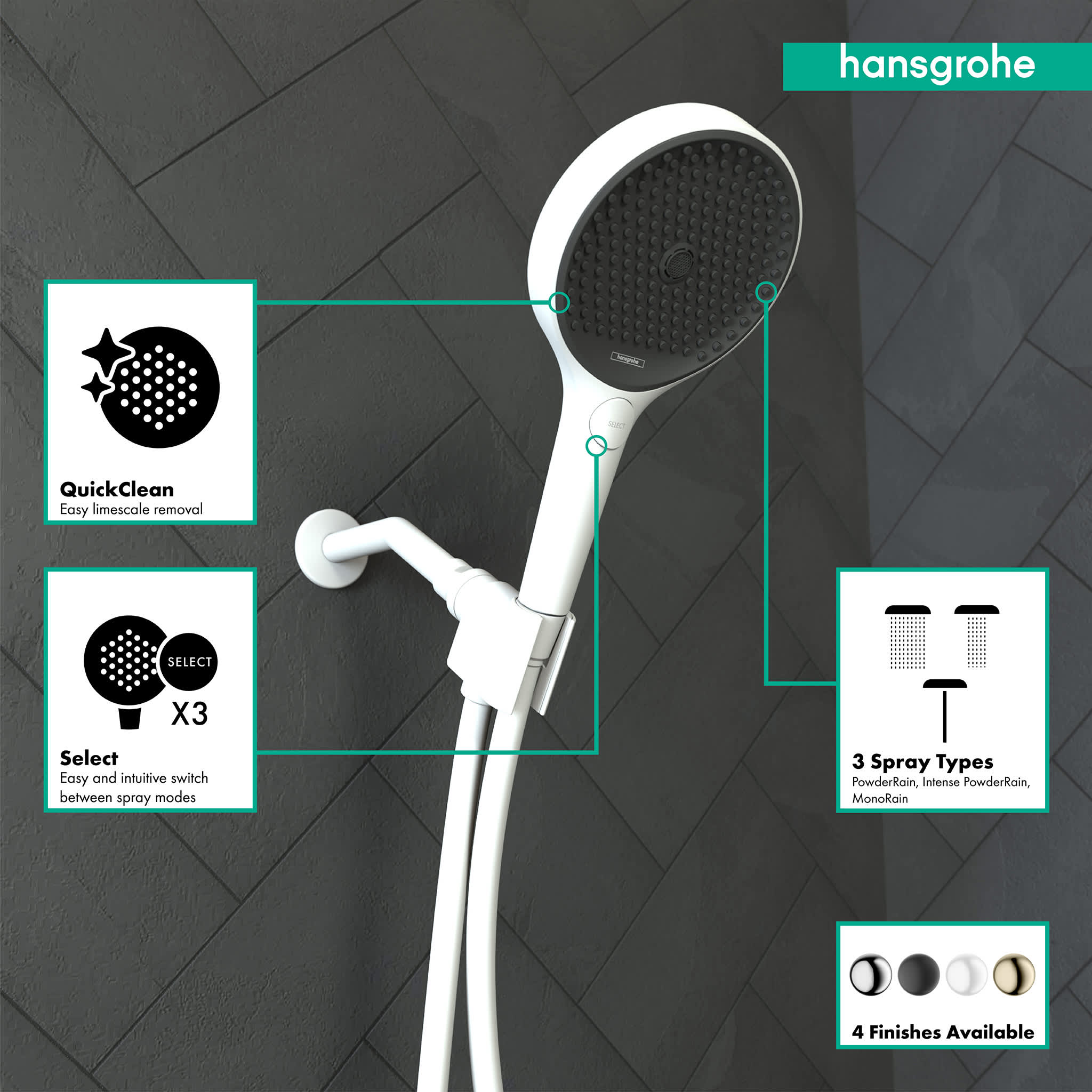 Hansgrohe 26864701 Fixed-Showerhead - View #3