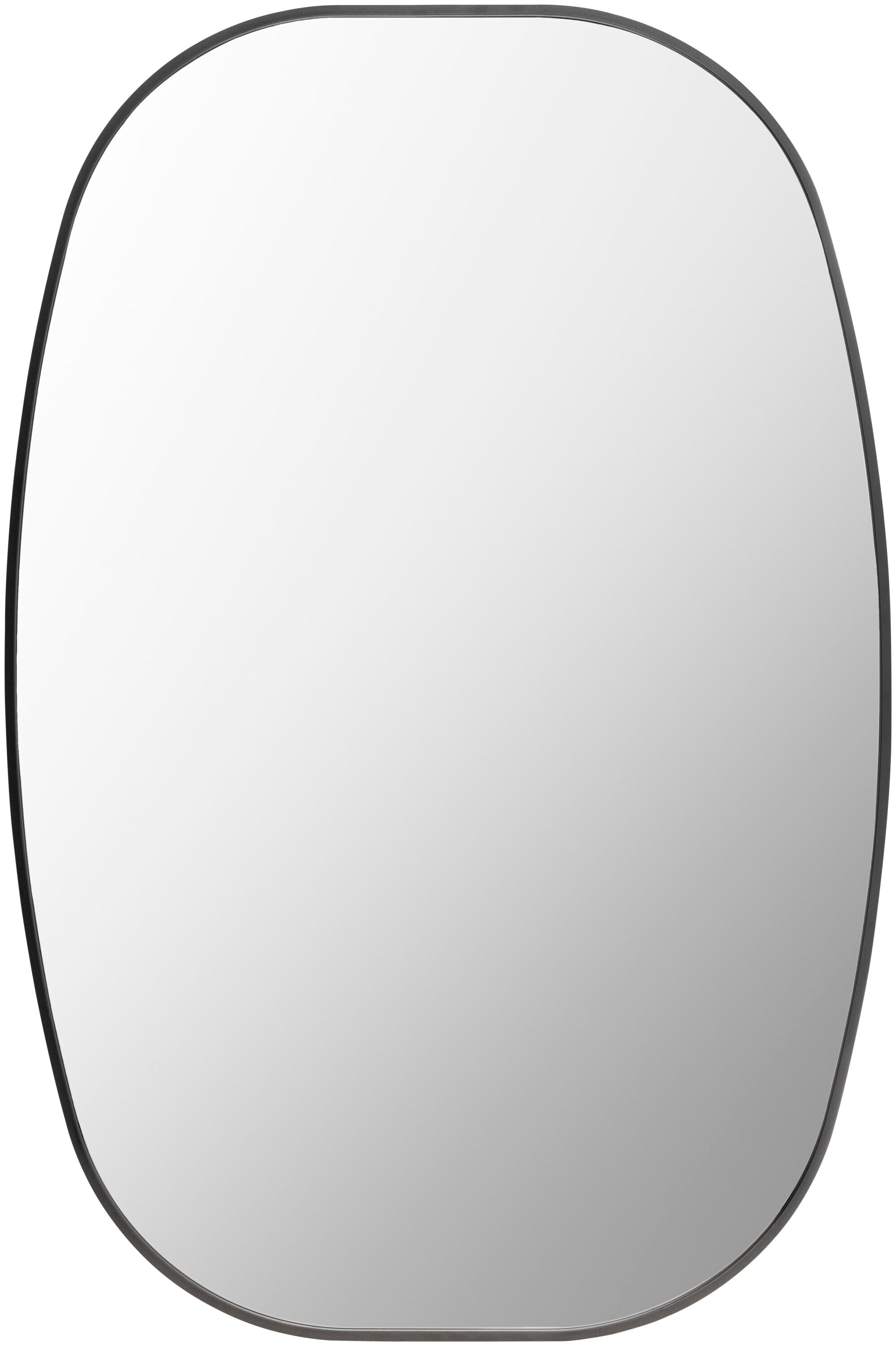 Livabliss RAY035-2435 Aranya 24-in W x 35.0-in H Rectangle Black Framed Wall Mirror