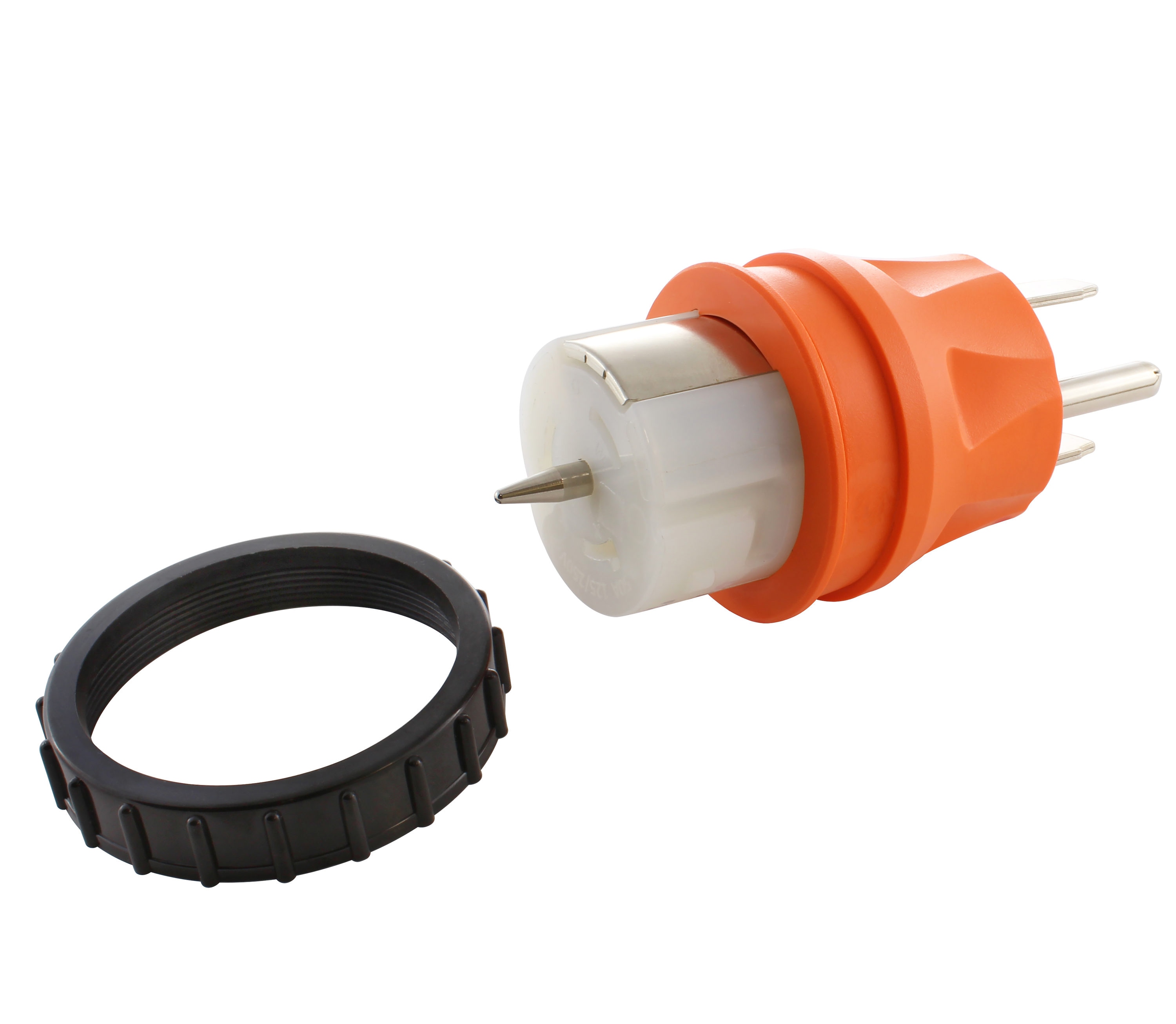 CS6361C (Plug) x 14-50R (4-Prong) Adapter (50 Amp, 120 Volt, 1' 10/3 Wire  AWG, SOOW Jacket)