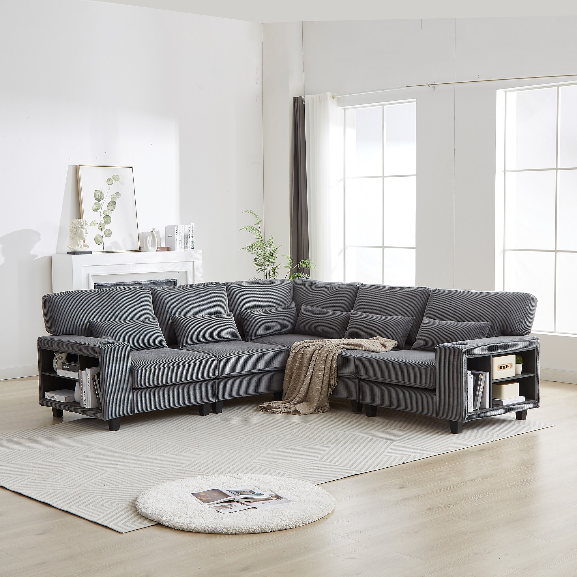 SINOFURN SYA020313GY Sofas-Loveseats - View #8