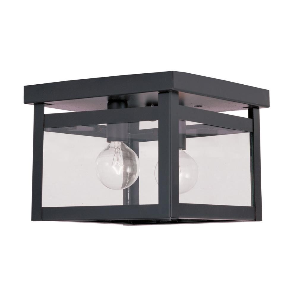 Livex Lighting 4031-07 Milford 1-Light Bronze Flush Mount Light
