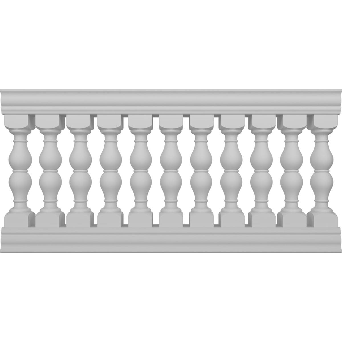 Ekena Millwork FiberThane Avalon Fiberglass Deck Rail Kit