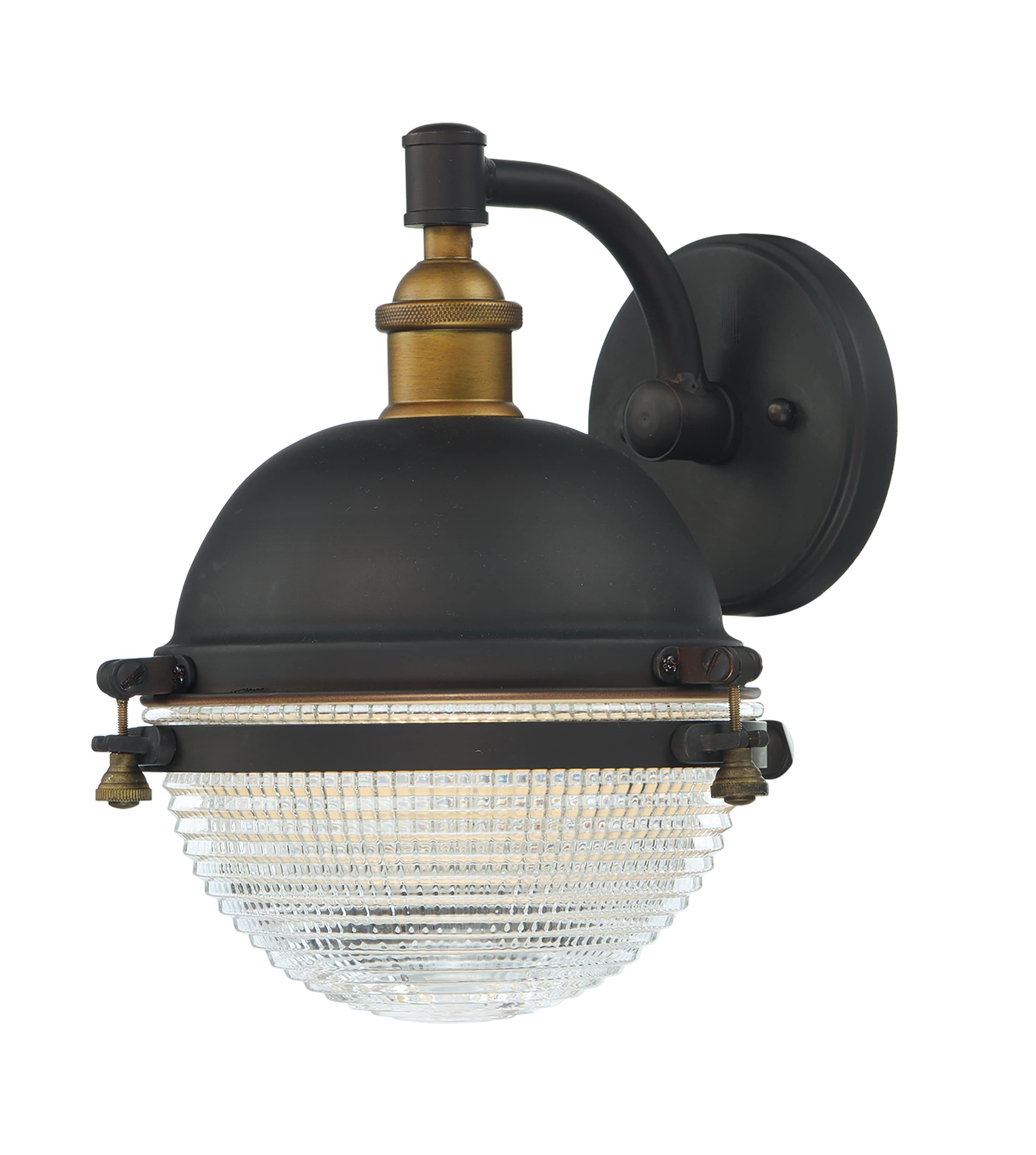 Maxim Lighting 10182OIAB Portside 1 -Light 11-in H Multiple finishes Multiple colors Hardwired Outdoor Wall Light