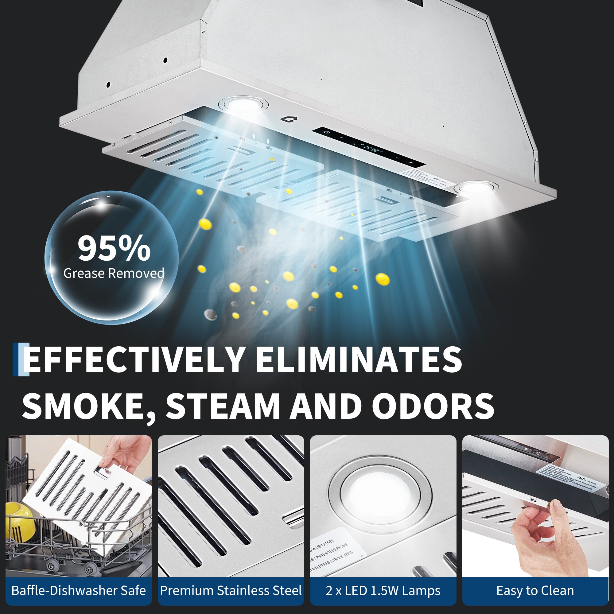 Aoile 69CKNKH4865 Wall-Mounted-Range-Hoods - View #3