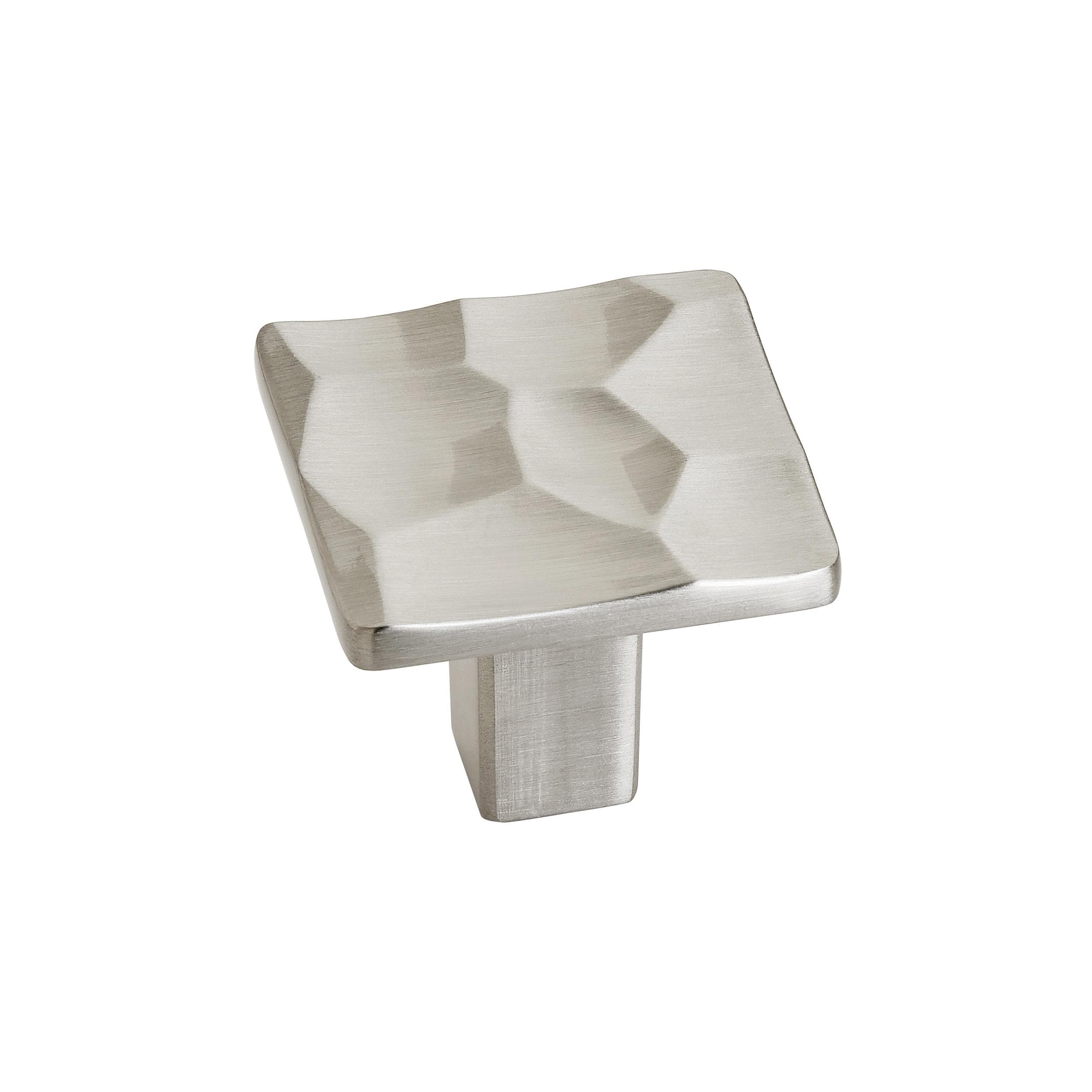 Amerock BP36821G10 Kamari 1-3/16-in Satin Nickel Square Contemporary Cabinet Knob