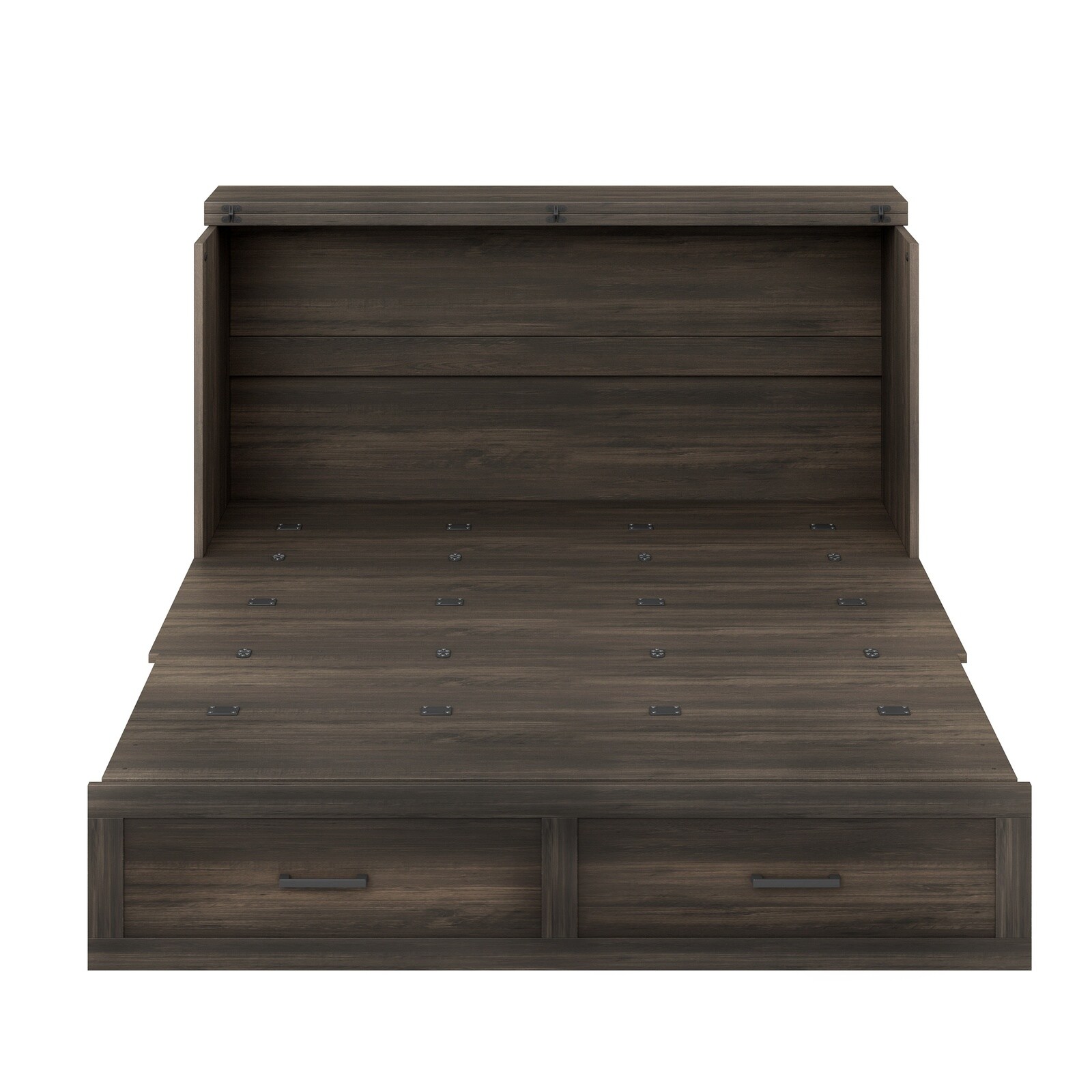 Horizons Prime Queen Size Rustic Gray MDF and Plywood Farmhouse Murphy ...