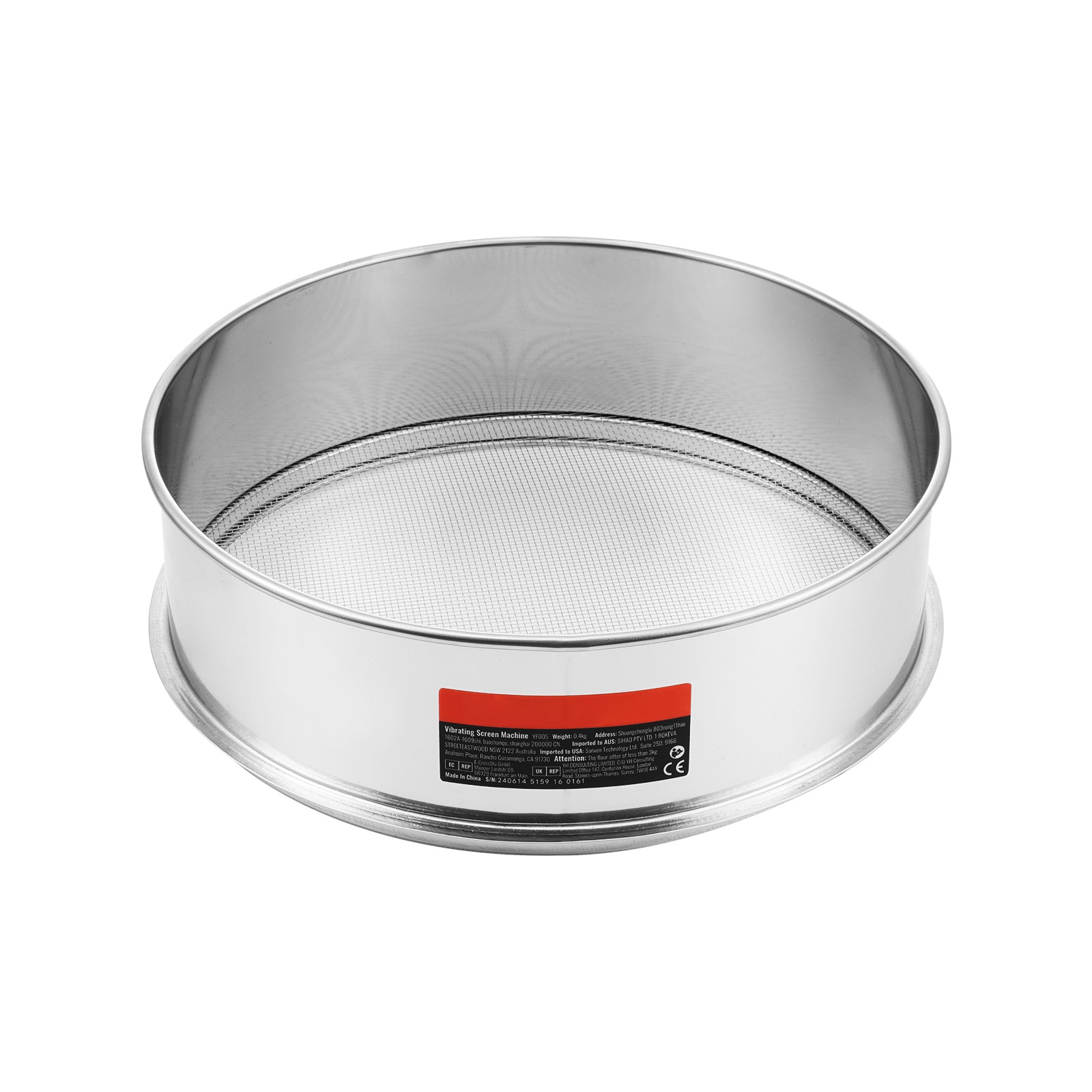SVOPES SVOPESSW12M0007673V0 12 Mesh SUS304 Flour Sieve Sifter
