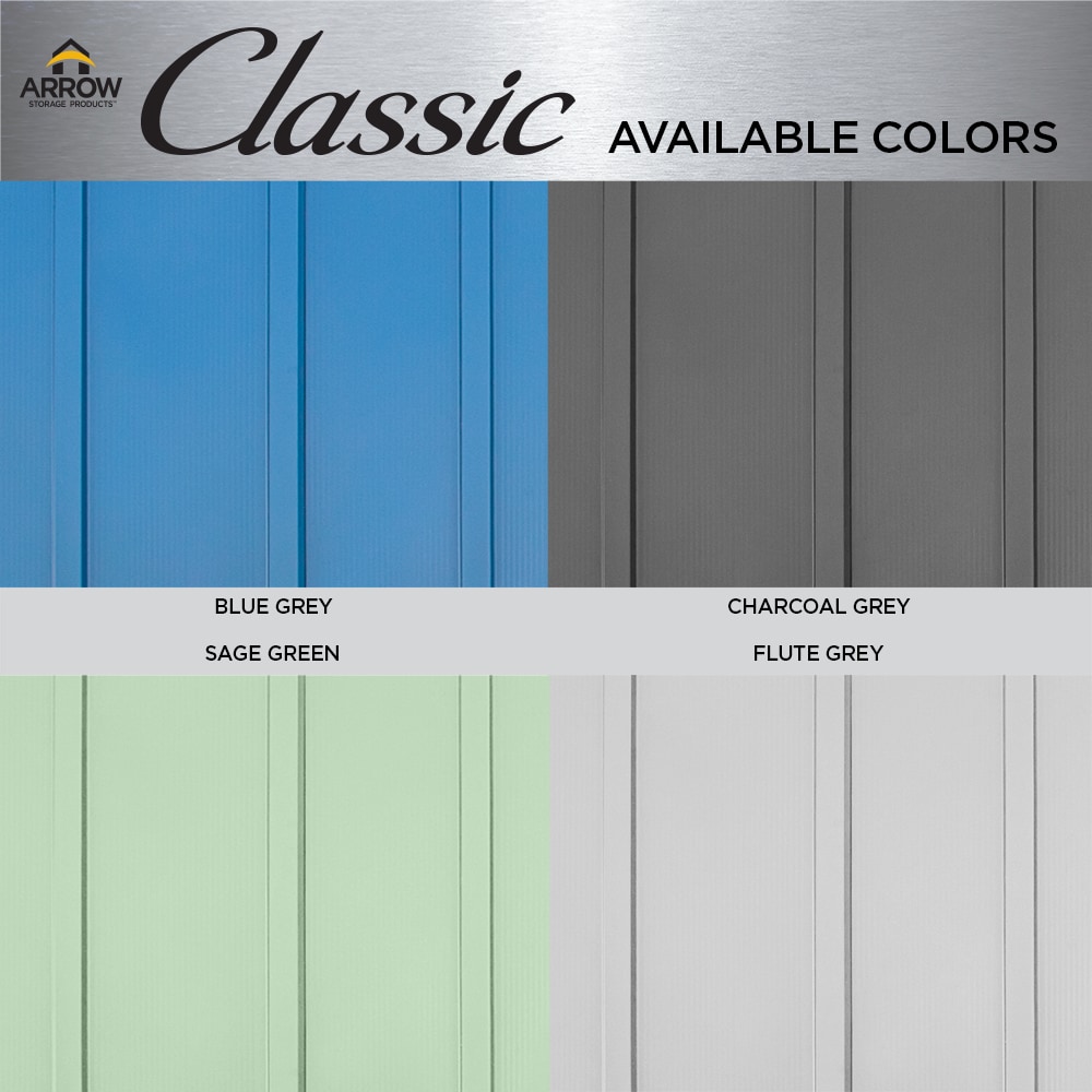 Arrow CLG1012CC Metal-Storage-Buildings-Sheds - View #8