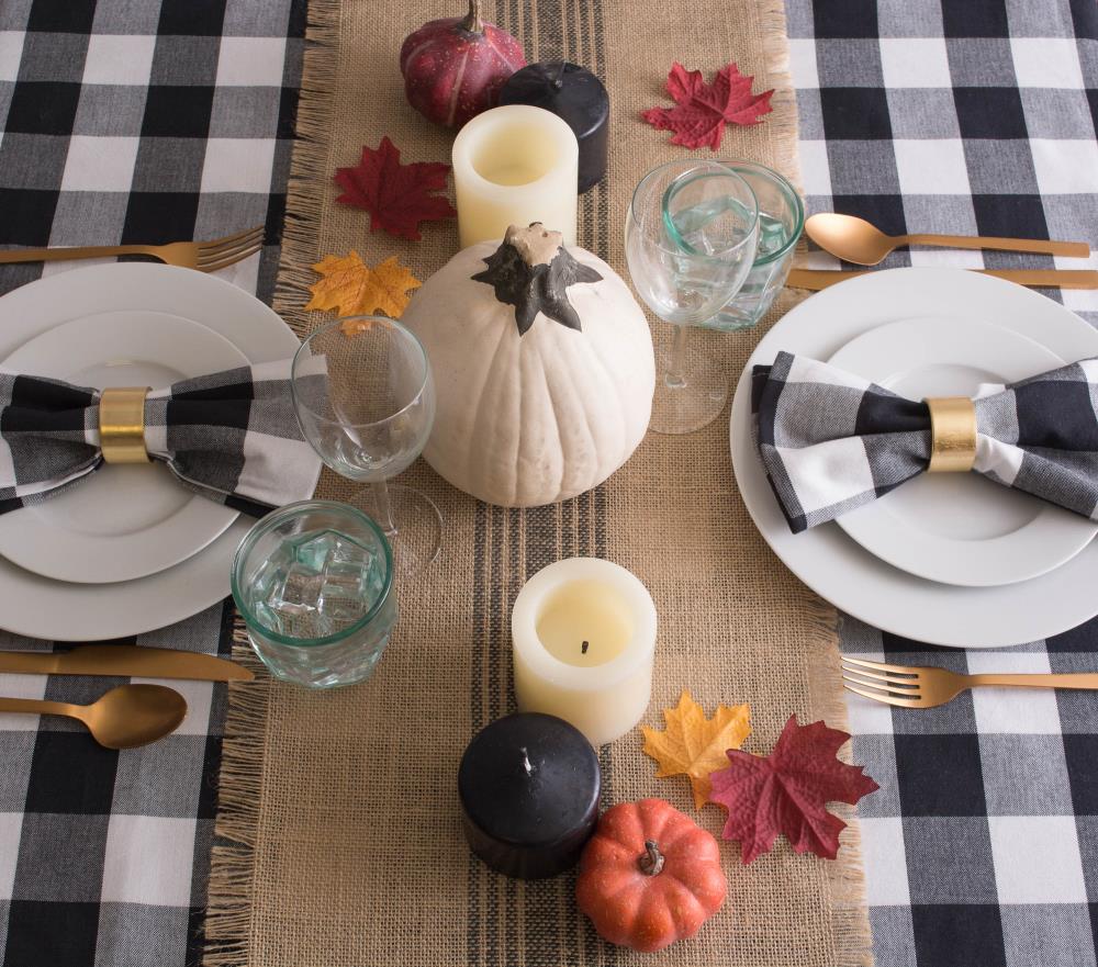 DII Center Stripe Gray Table Runner in the Serveware Accessories ...