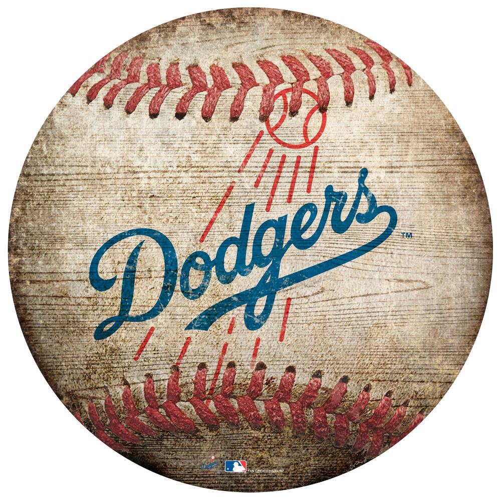 LA Dodgers Logo Vintage Barn Wood Paint Art Print