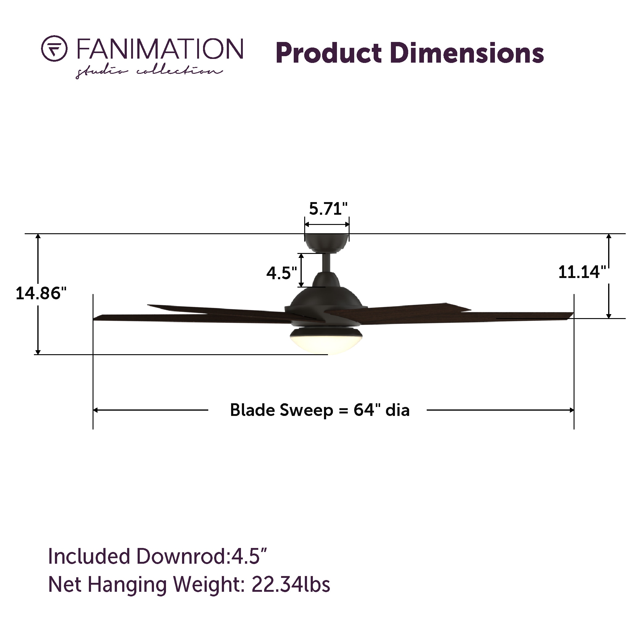 Fanimation Studio Collection LP8359LAZ Ceiling-Fans - View #11