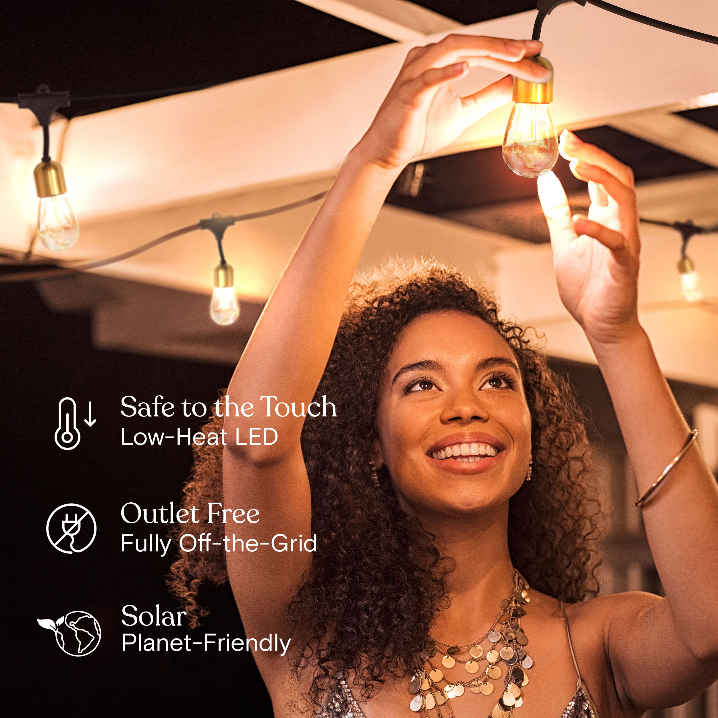 Brightech GLW-SLR-HG-WW Patio-String-Lights - View #7