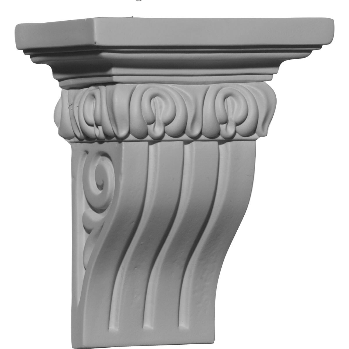 Ekena Millwork COR05X02X05DU 4.625-in x 2.75-in x 5.5-in Primed White Polyurethane Paintable Corbel