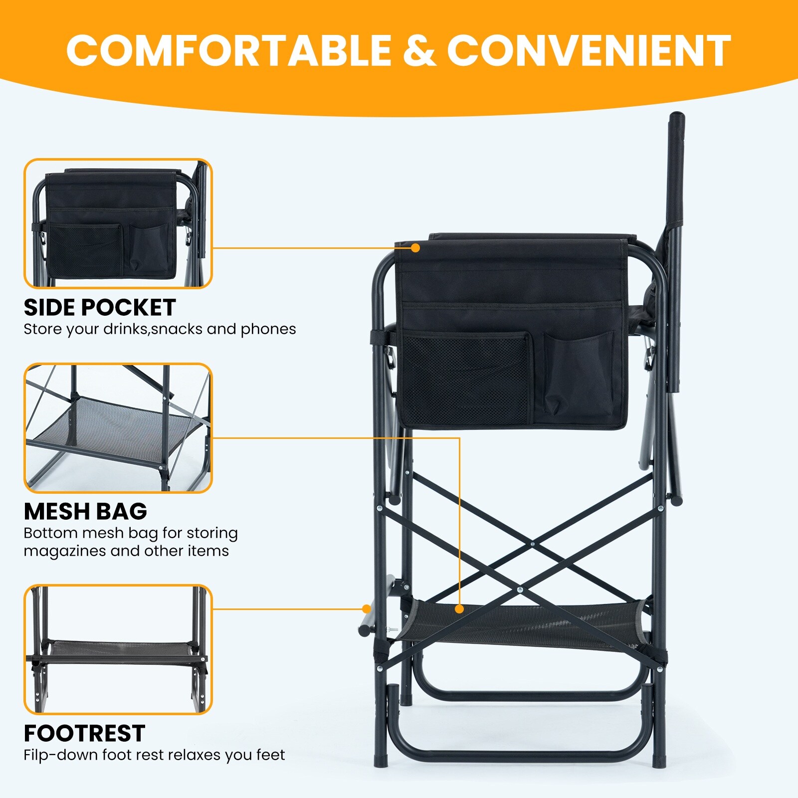 Esazn LYSTY-SKY BLUE-LYU Beach-Camping-Chairs - View #7