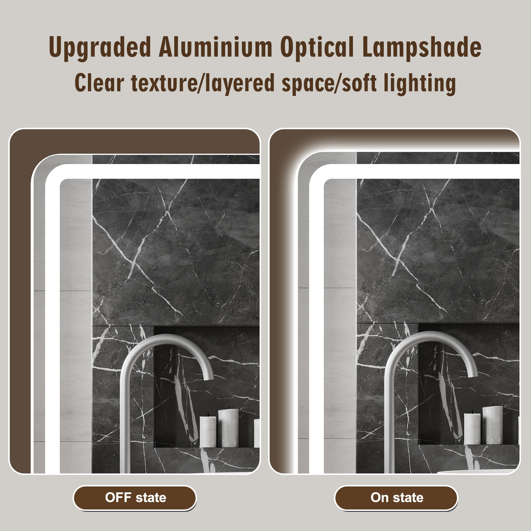 WELLFOR M1FM4032WT Framed-Bath-Mirrors - View #6