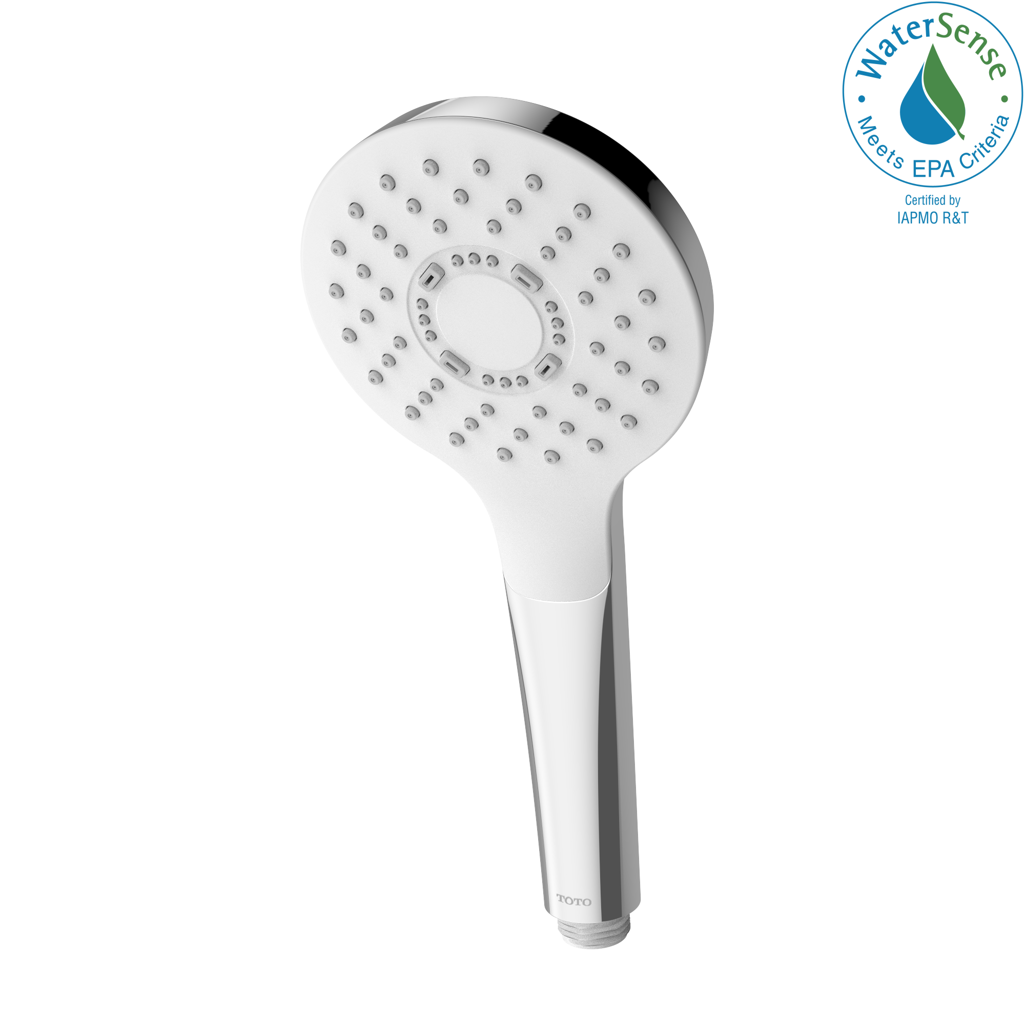 TOTO TBW01009U4-CP Global 1.0 -Spray Polished Chrome 4-in Round Handheld Shower Head 1.75 GPM