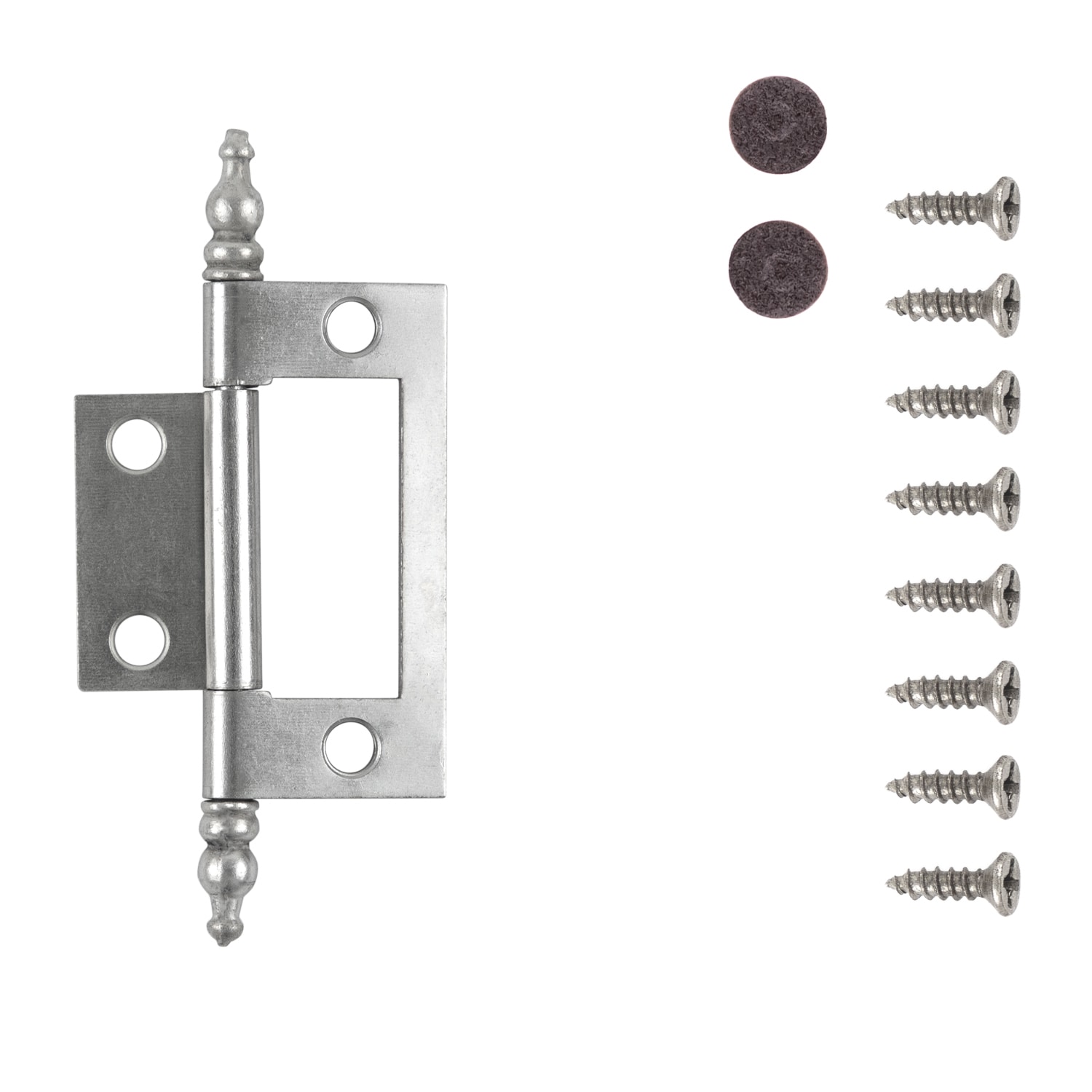 Hickory Hardware 110 Degree Flush Surface Satin Nickel Cabinet Hinge 2 Pairs 2 Pieces In The 4678