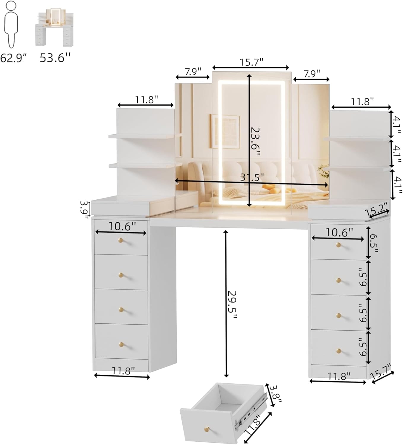 PAKASEPT TTF0081WXY241101 Bedroom-Vanities - View #3