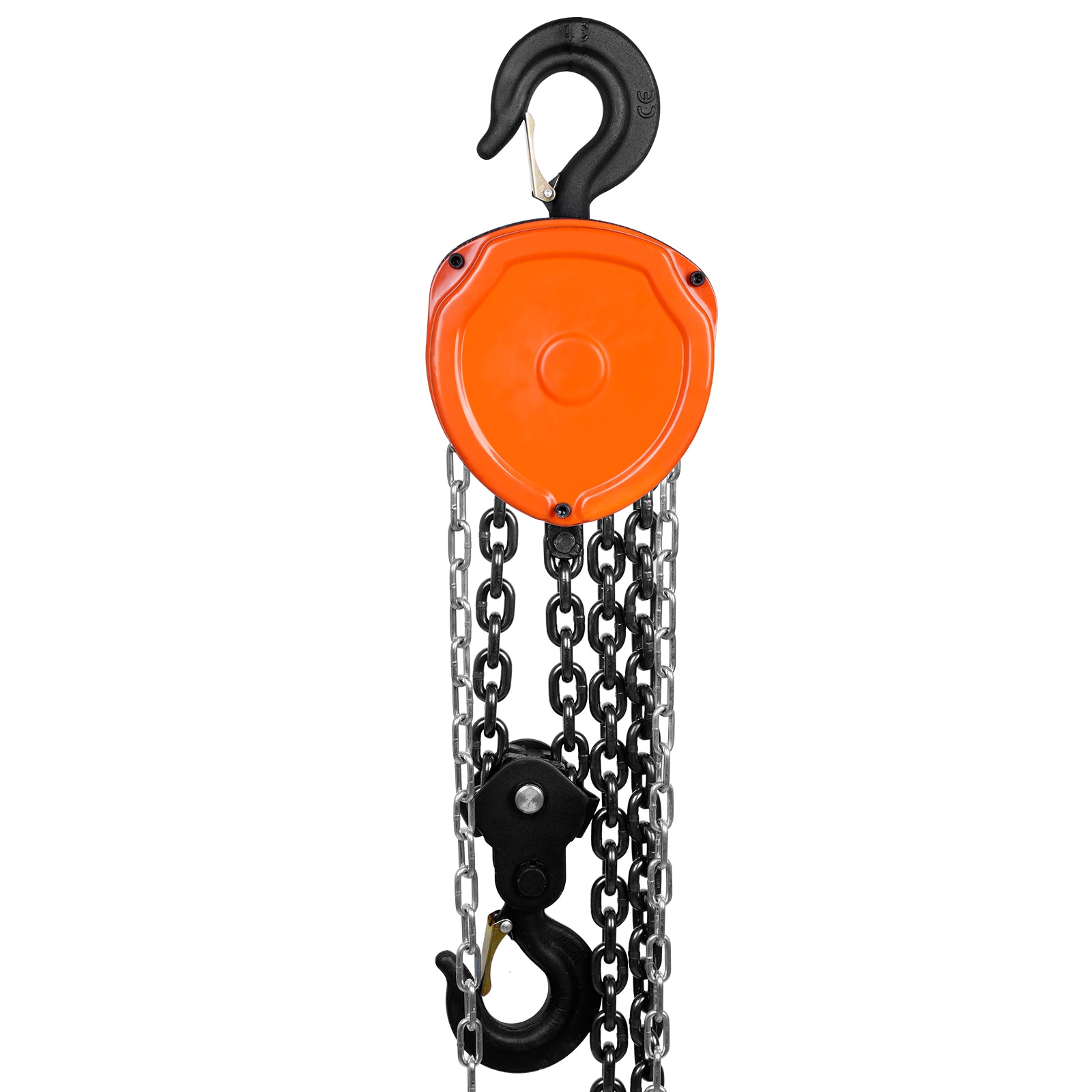 SVOPES Hand Chain Hoist 3 Ton 6600 lbs Capacity 10 FT Lift G80 Galvanized Carbon Steel Double-Pawl Brake 360° Rotation Hook Auto Chain Leading #SVOPESSJXSLHL04543V0