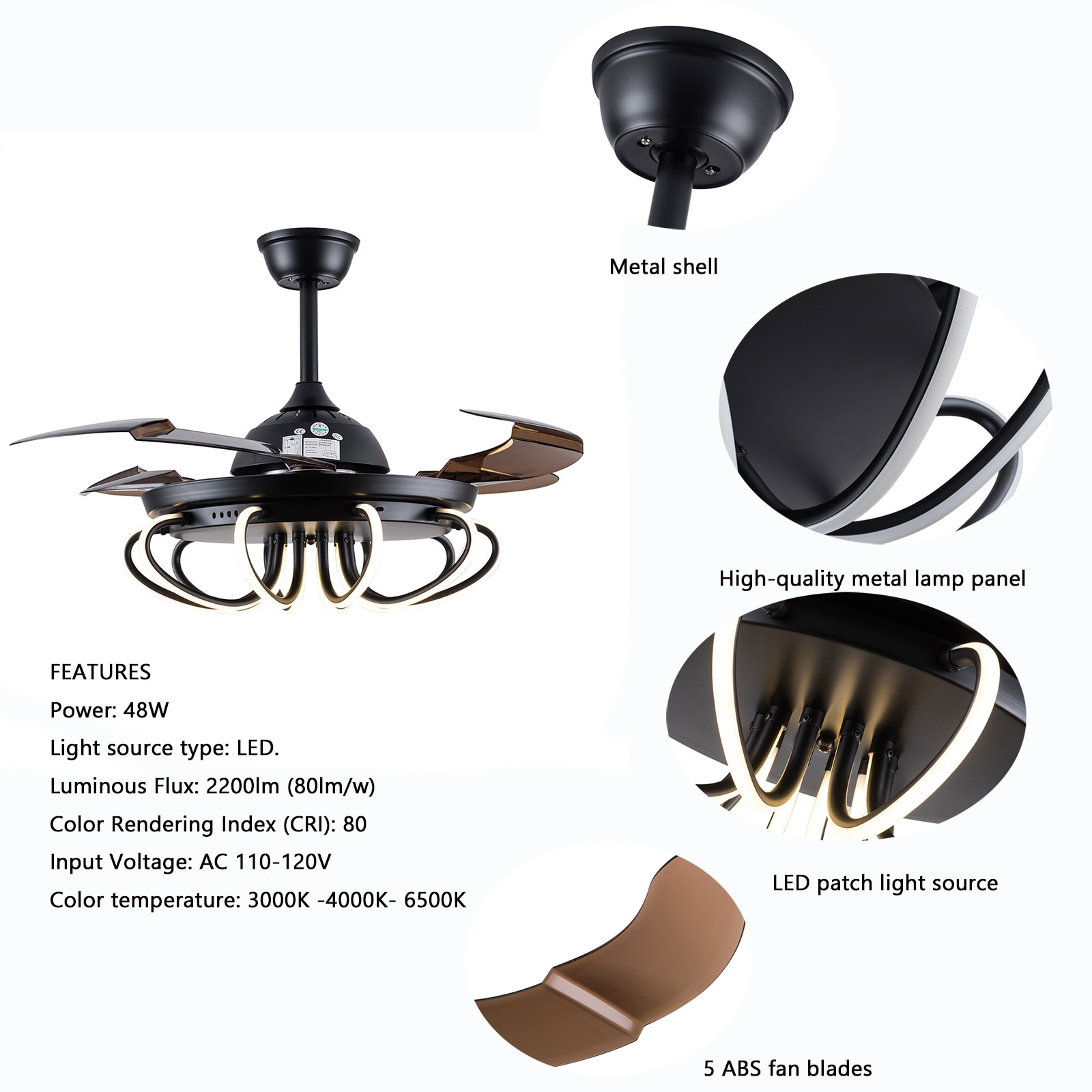 Oukaning HG-HCX-2320 Ceiling-Fans - View #5