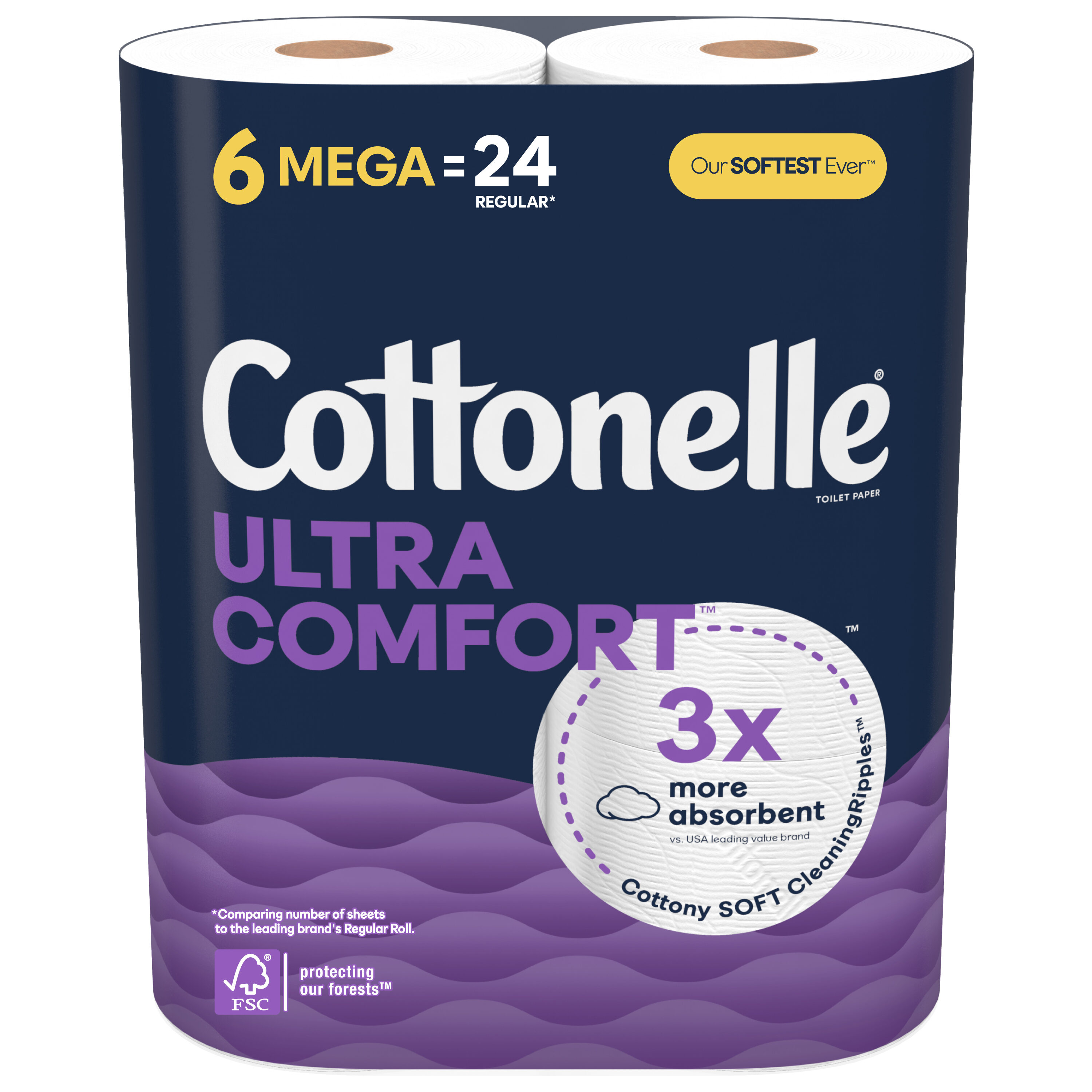 Cottonelle 55707 Ultra Comfort 6 -Pack 2-ply Toilet Paper