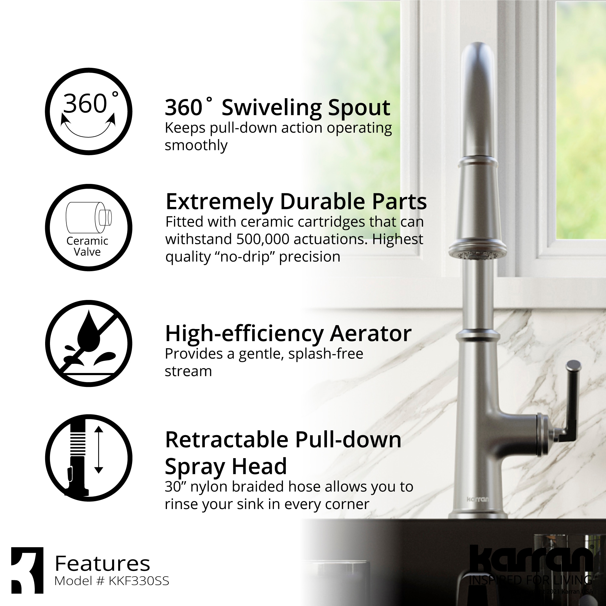 Karran QT710BLKKF330SS Kitchen-Sinks - View #9