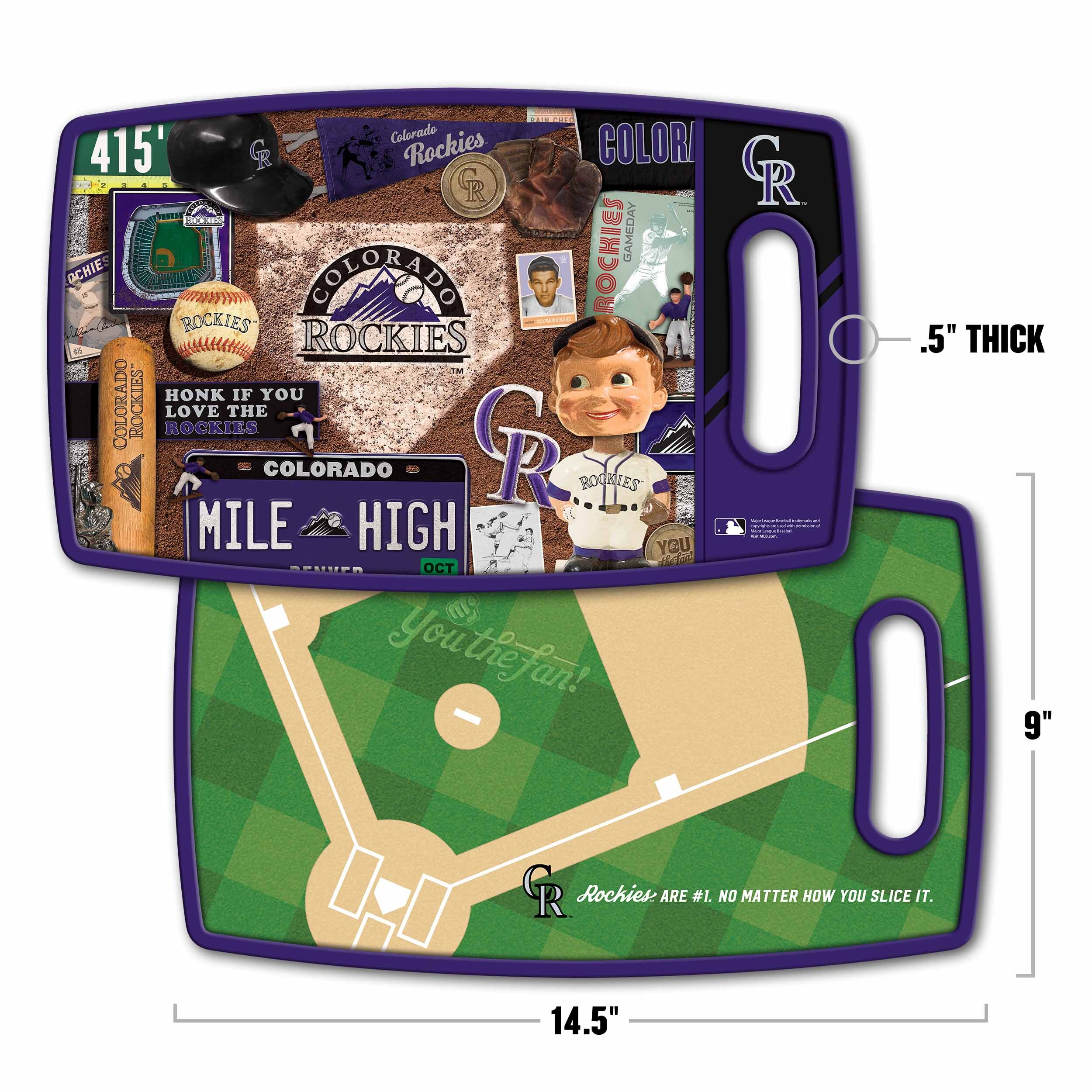 Colorado Rockies Team Jersey Cutting Board