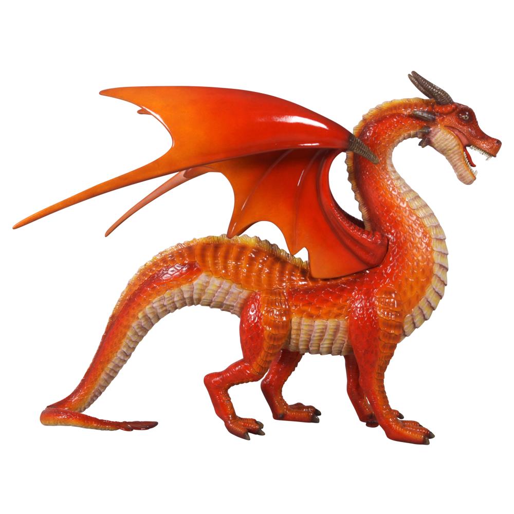 Design Toscano 40-in H x 50-in W Dragon Garden Statue in the Garden ...